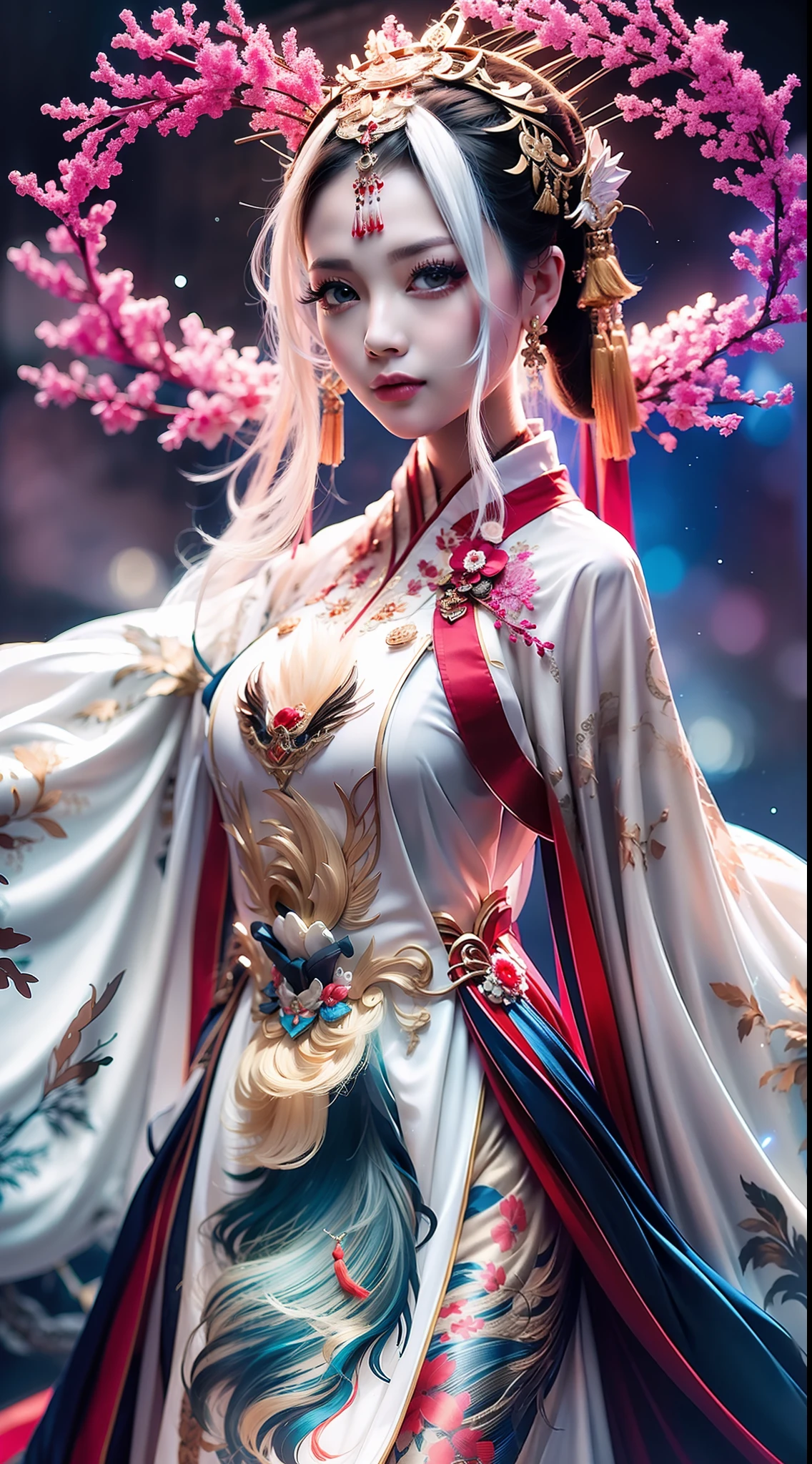 Ruan Xian is a woman with water spirit spirits, with half-rolled bangs slightly raised, revealing a tall hair. Her eyebrows are picturesque, curved, her eyes are large and bright, and her long eyelashes gently flutter in the breeze. The bridge of her nose is high and her lips are rosy, as if she is smiling at any moment. Her figure is slender, her skin is fair, and she wears simple white clothes, ancient style, and Hanfu, which is even more beautiful. On her body, there is both a talented light and a mesmerizing beauty, which makes people involuntarily fall for it,