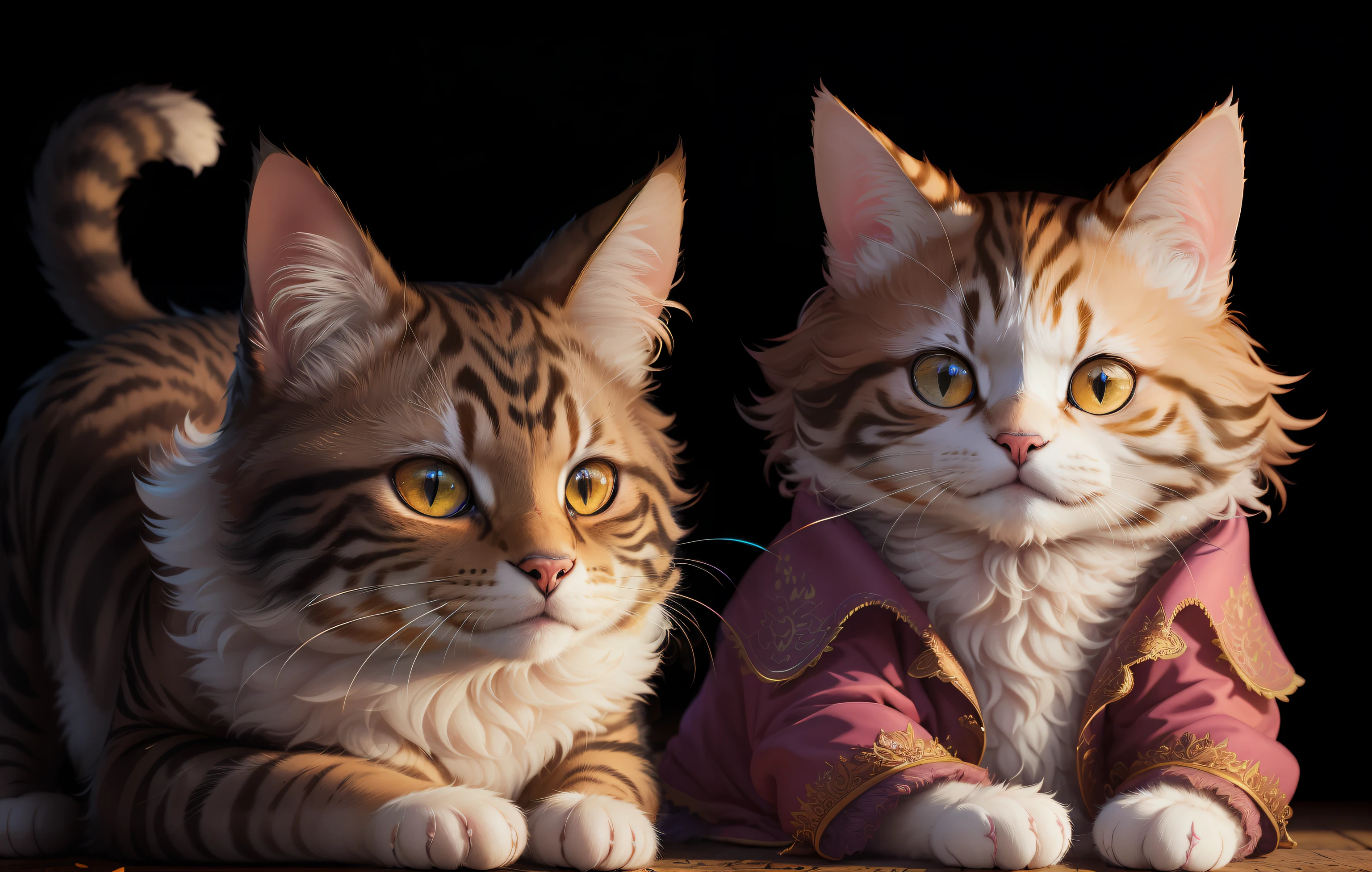 ((a cat in clothes)),, full shot, fluffy hair, anthropomorphic expressions, rich colors, exquisite details, masterpiece, realistic, artsation, cg, realistic, Unreal Engine, real light and shadow, beautiful and rich colour, amazing detail, high quality, a pair of ears