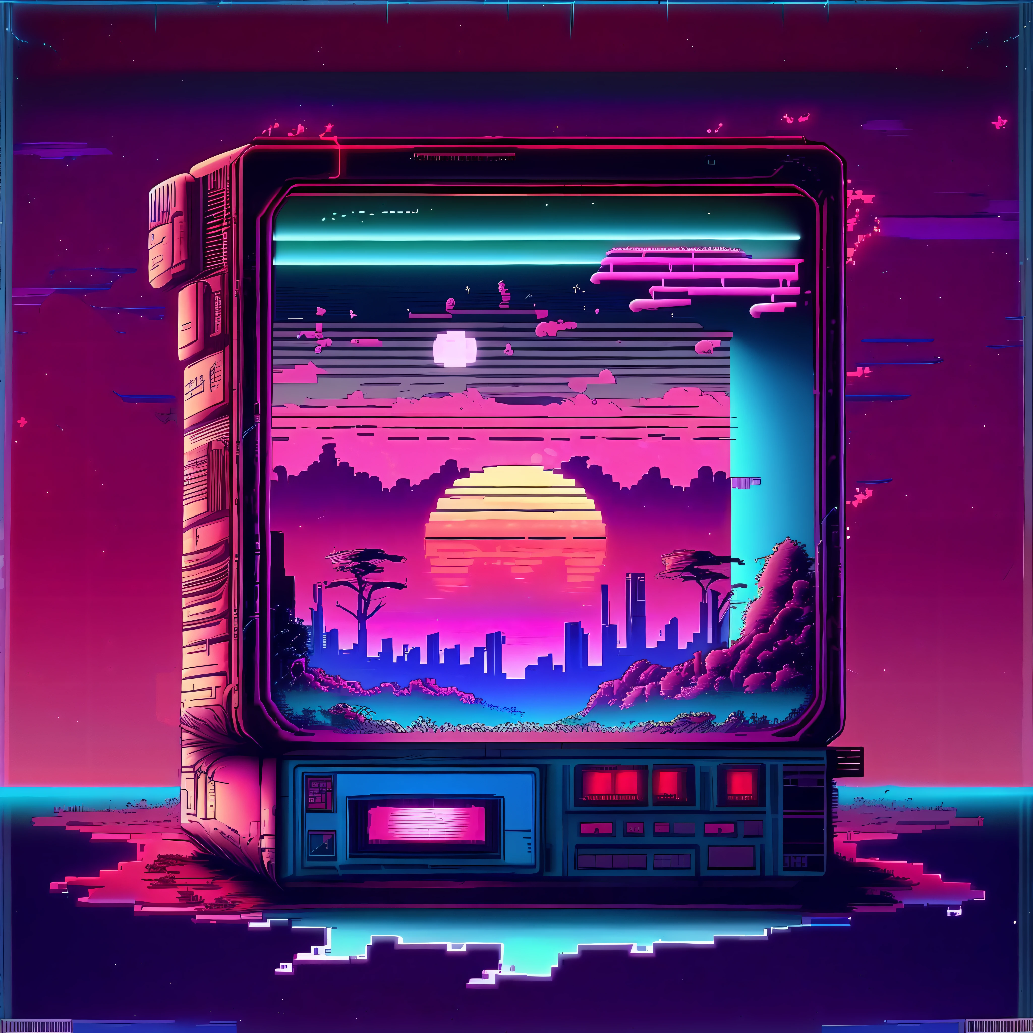 (RetroWave:1),wave,akira,cyberpunk
