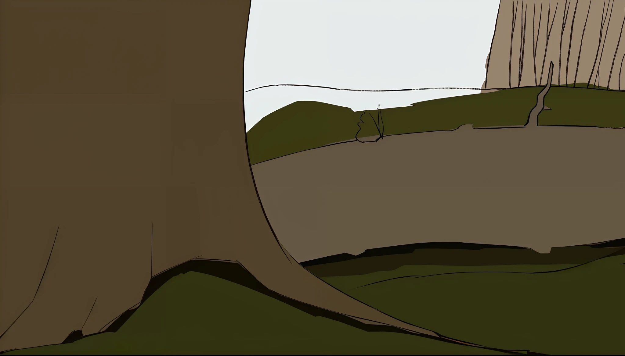cartoon of a tree with a fence in the background, some trees in the background, wide establishing shot, animation still, trees in the background, animation still screencap, tree in the background, random background scene, trees in background, forest in the background, animated still, forest in background, animation film still, keyframe, animated film still, forrest in background
