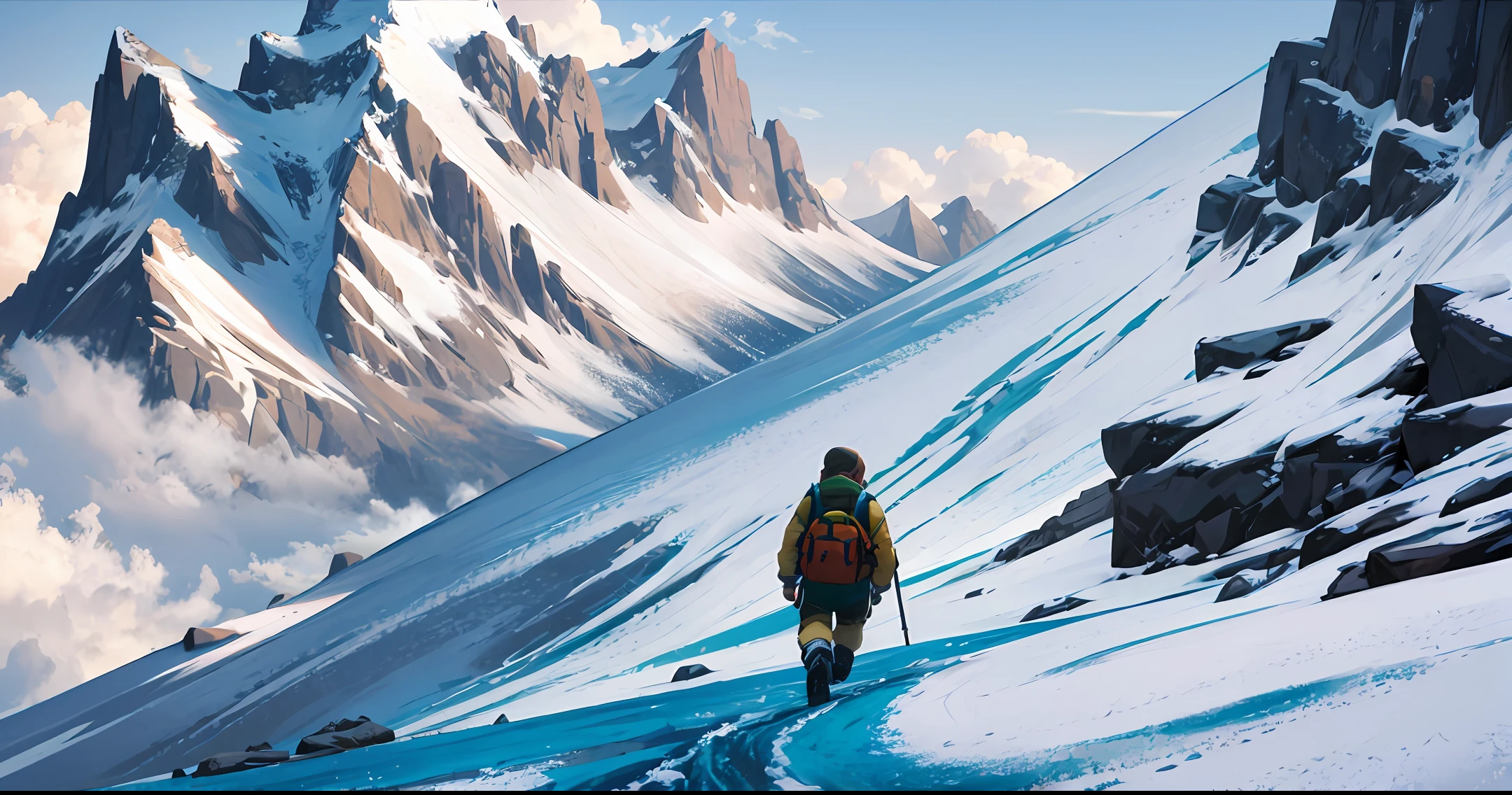 Juno facing a steep mountain] Legend: Challenging the MountainMountain --auto --s2