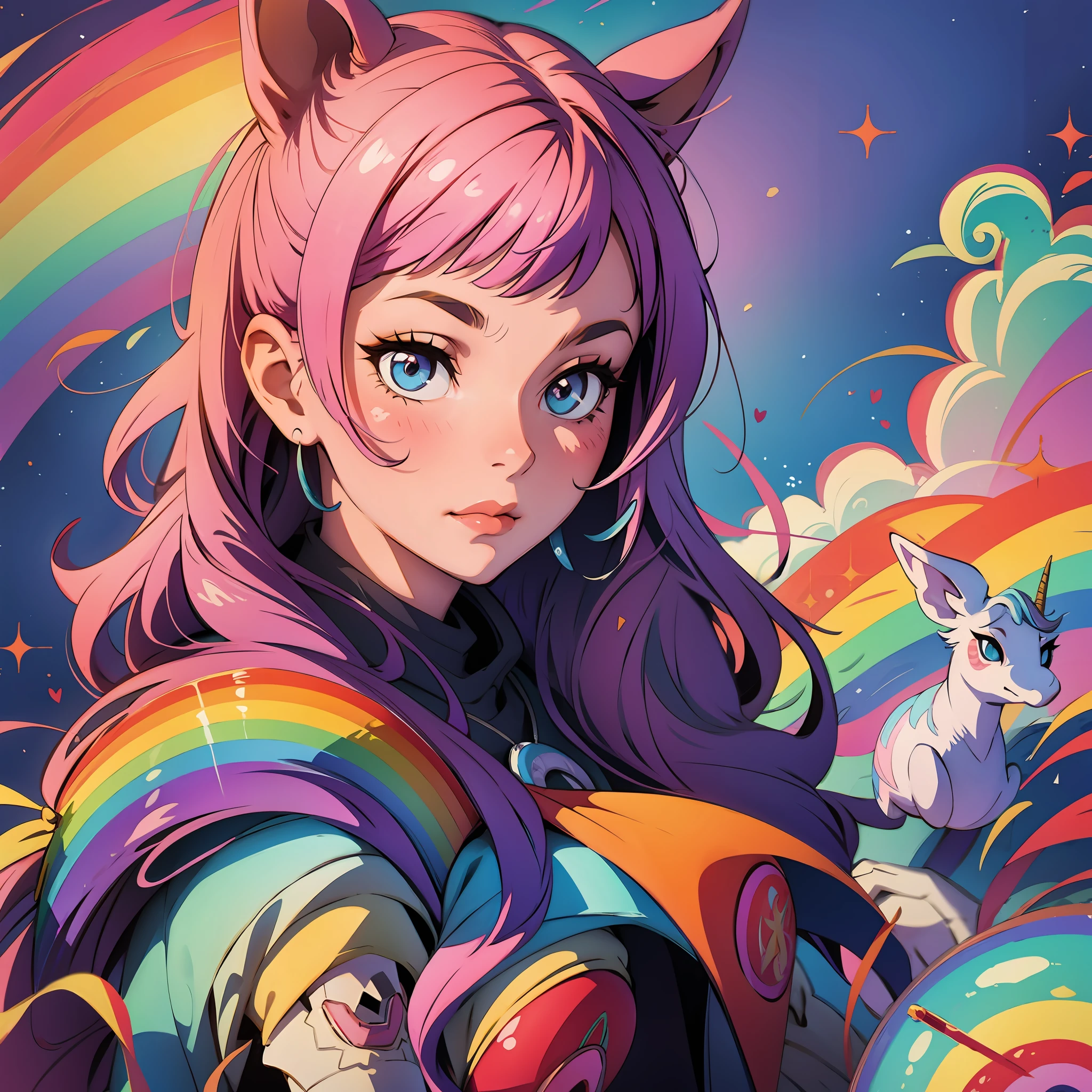 🦄, 🌈, ✨