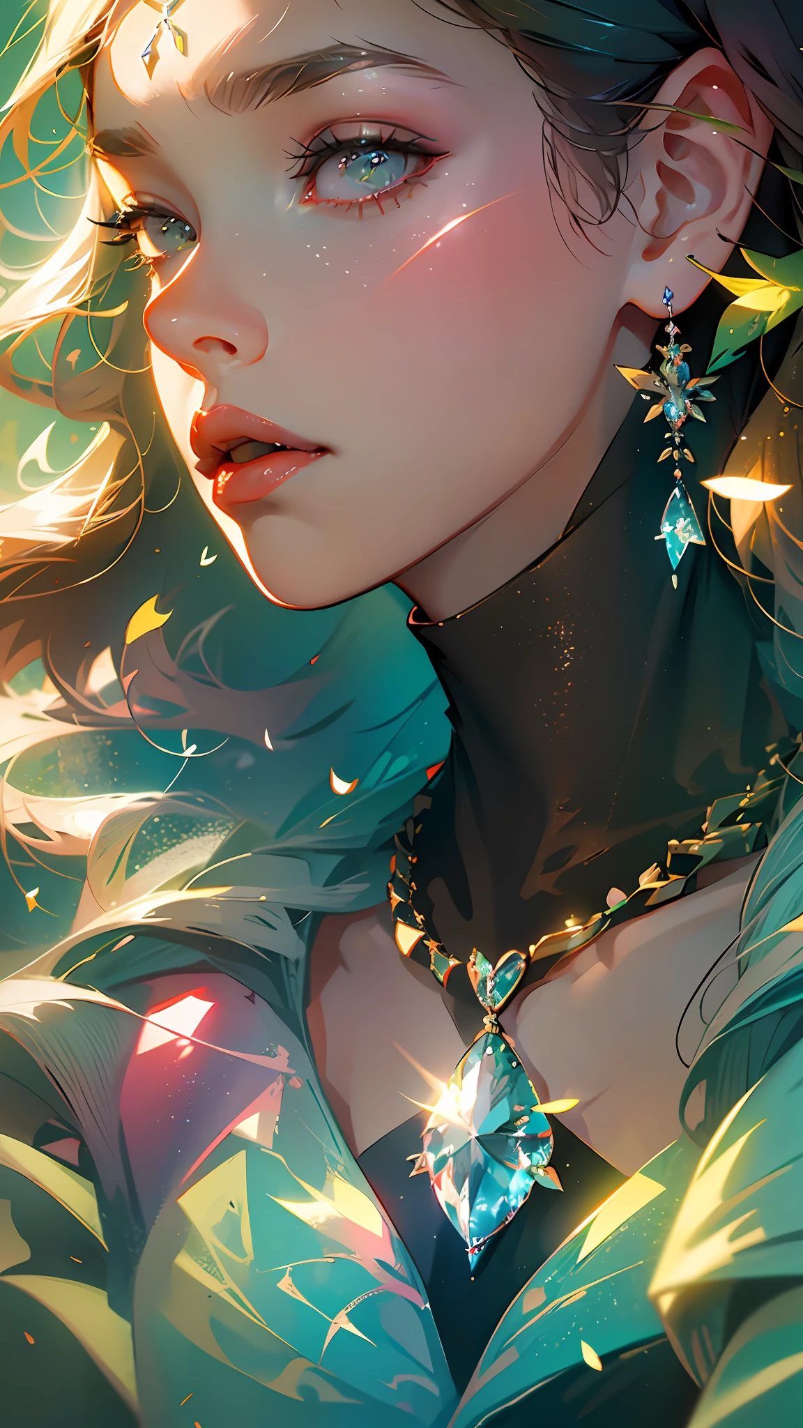 illustration:10, masterpiece, best quality, Alberobello town, (in the forest), (extremely beautiful side photo), (single solo) fashion girl model, slightly tilted head, lingerie fashion show, cleavage, laser colorful fairy butterfly wing decoration on the back, luxury jewelry, necklace, crystal crown, (nature petals wrapped in clothing), Bust, (Tyndall effect) streetslora: watercolorStylev10:035EasyNegative --auto --s2