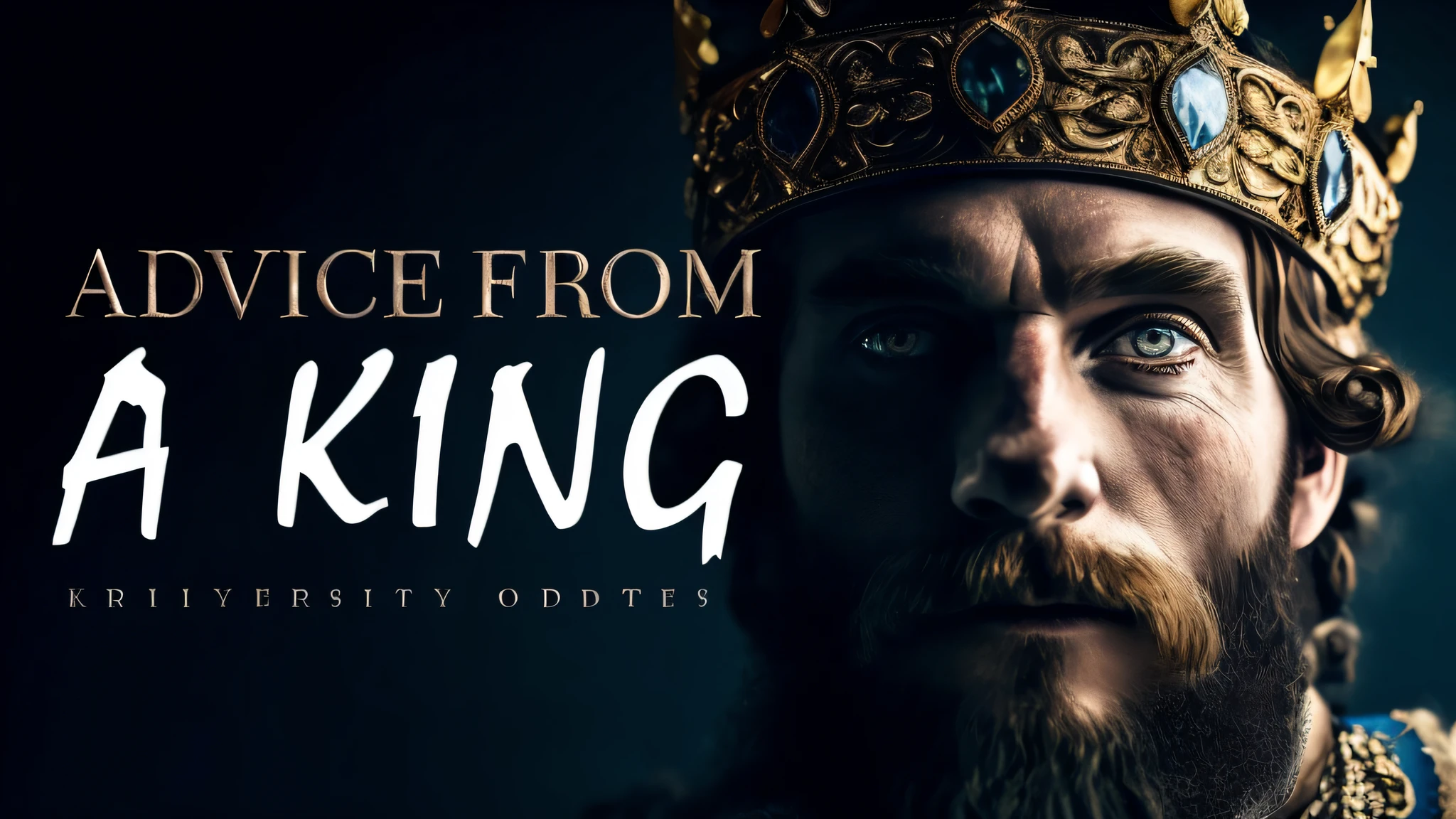 a man with a crown on his head and a beard, from of thrones, viking king, medieval old king, majesty in noble clothes, portrait of medieval old king, portrait of a medieval old king, majesty, king of kings, saying, trending photo, taking from above, epic viking king, high quality face, inspiring, from the duchy of lituania