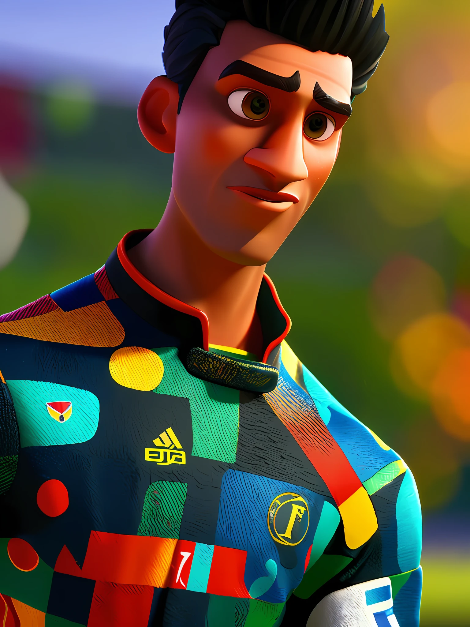 Bruno Henrique do Flamengo, (pixar style) (masterpiece:1.2) (bokeh) (best quality) (detailed skin) (detailed texture) (8k) (claymation) (cinematic lighting) (sharp focus