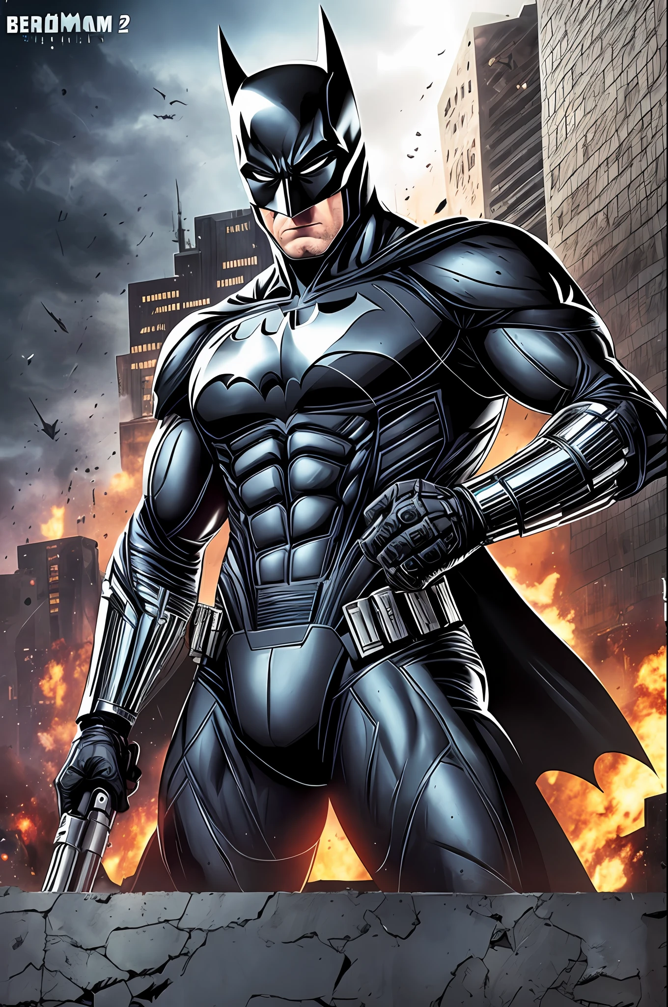 Batman as The Terminator (movie), 64k, --auto --s2