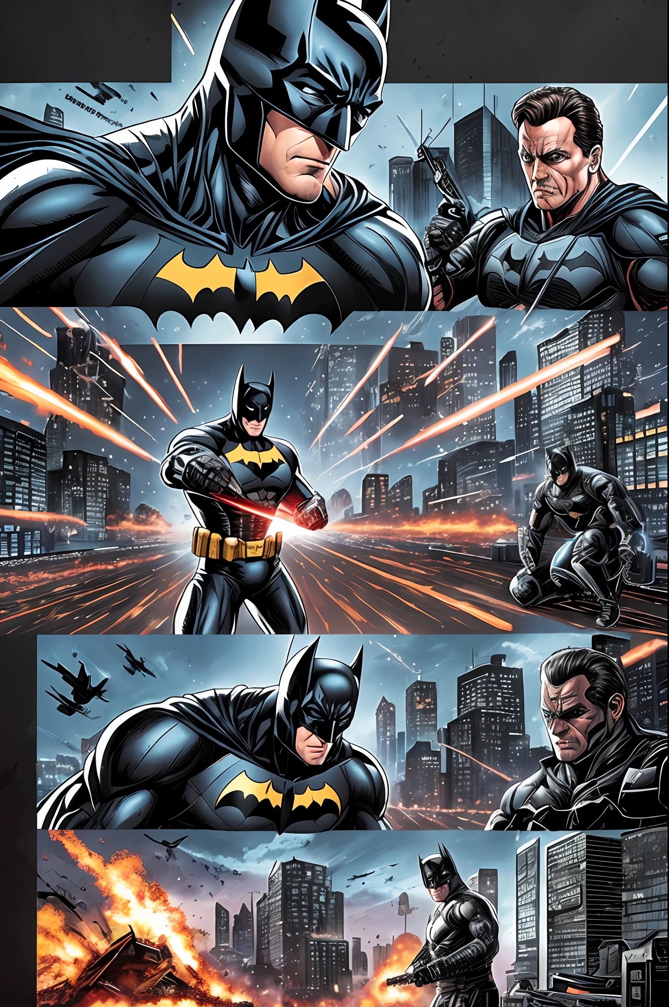 Batman as The Terminator (movie), 64k, --auto --s2