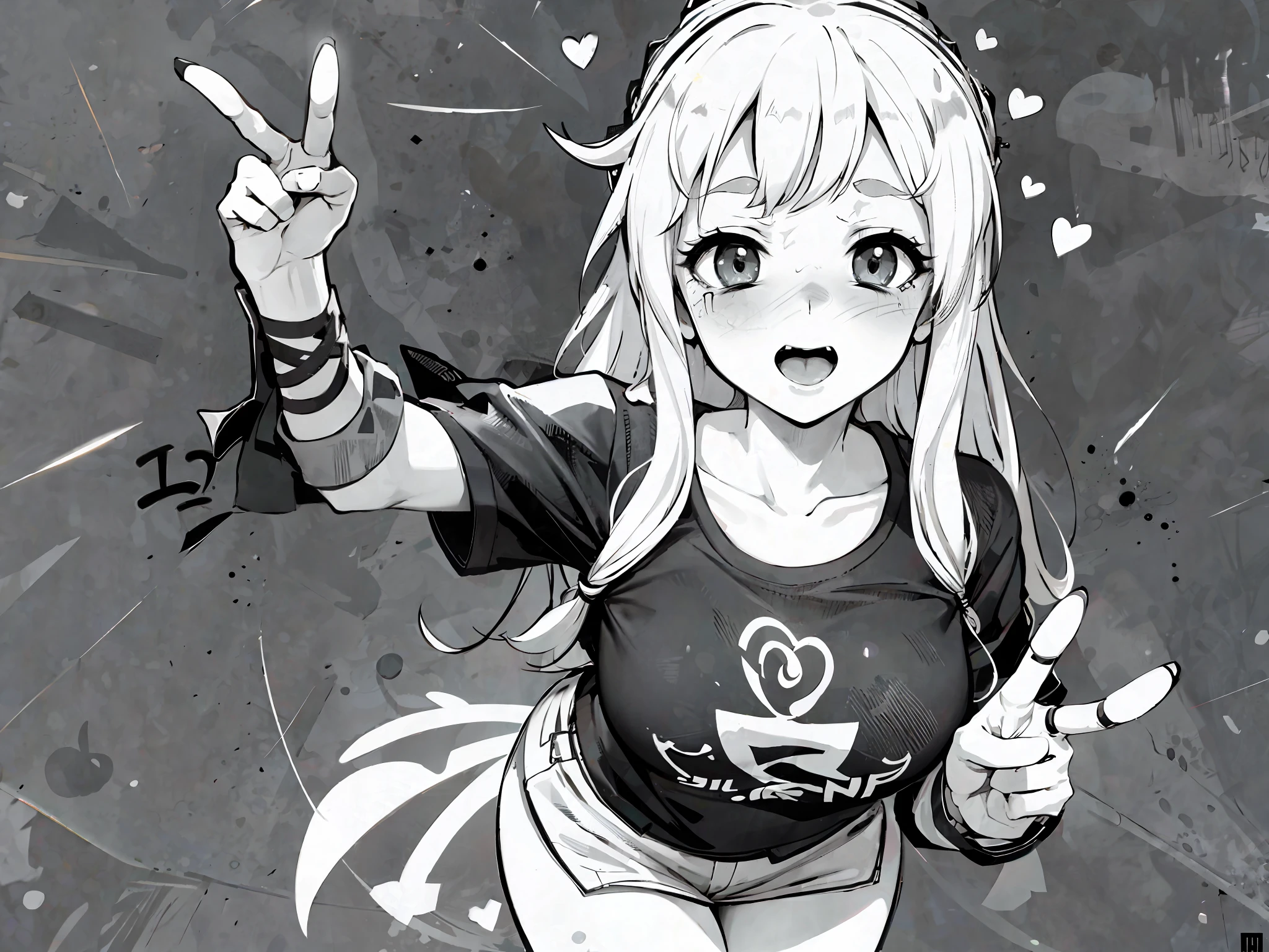 Poster, reticules, ahegao, embarrassed