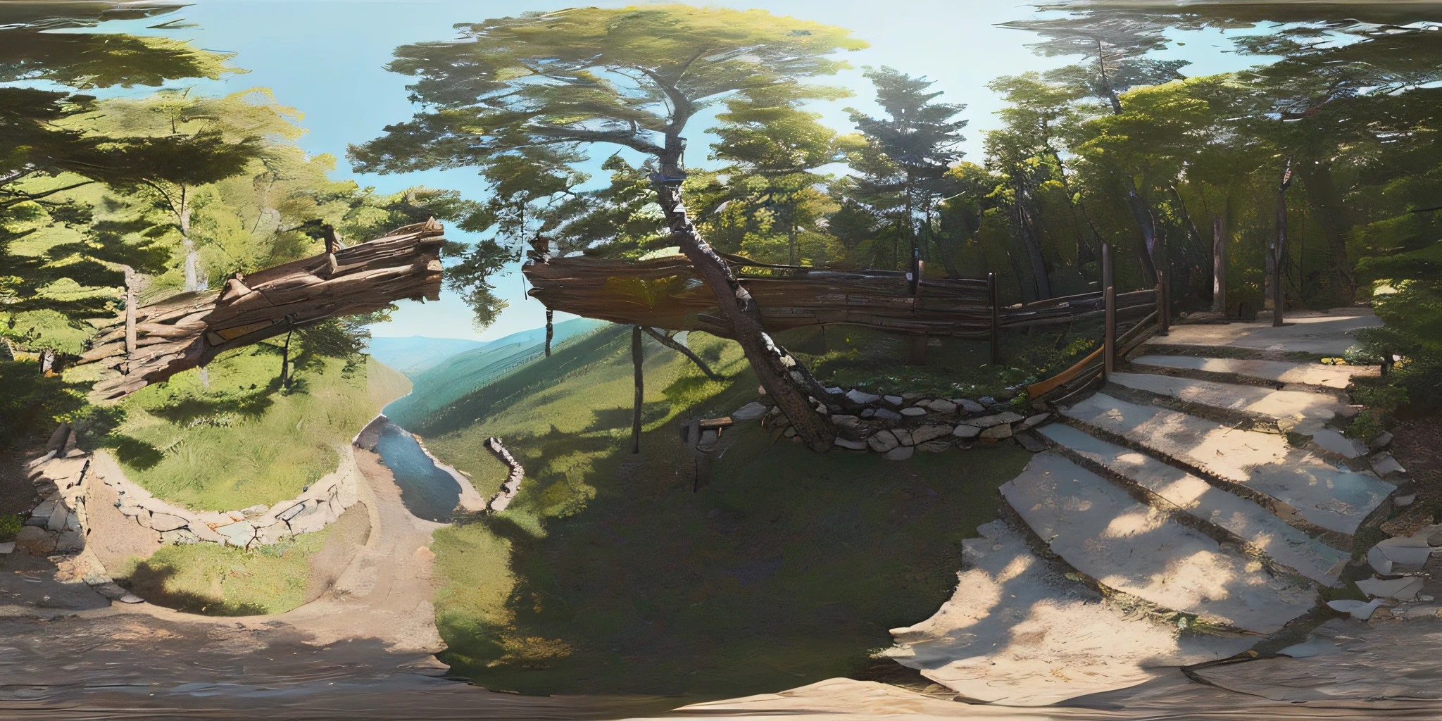 (16k, RAW photo, best quality, masterpiece: 1.2), (realistic, photo-realistic: 1.37), octane rendering, ultra high res, ultra-detailed, professional lighting, photon mapping, radiosity, physics-based rendering, ue5, (((Jurassic forest)),((plain, vast vegetation)),((creeping giant roots cuts through the ground)),((raytracing)),((rocky mountains)),(depth of field),landscape,