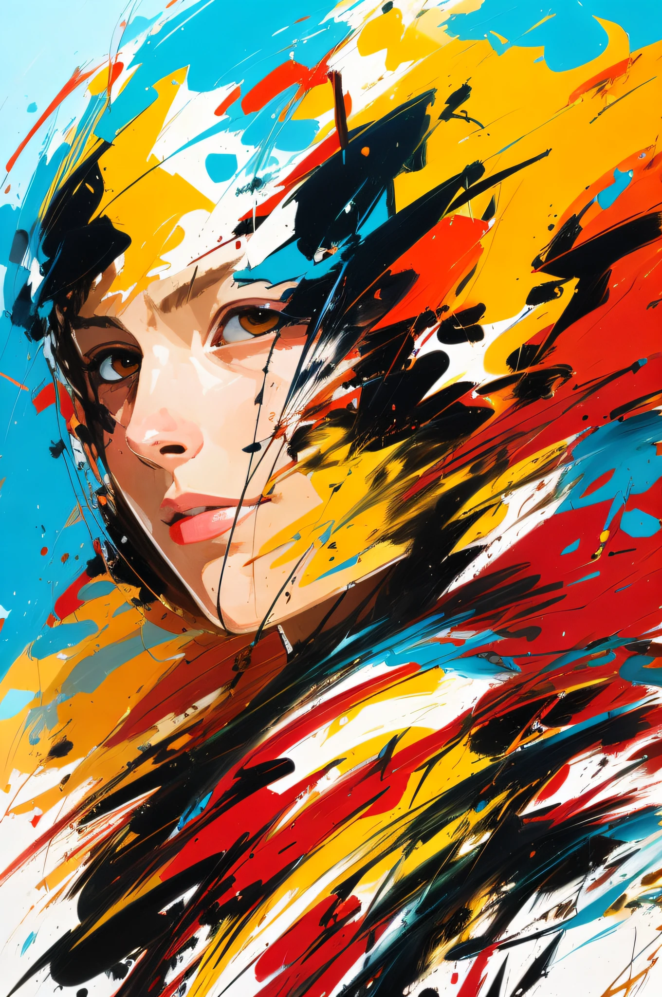 1 girl
brush strokes abstract
by John Berkey