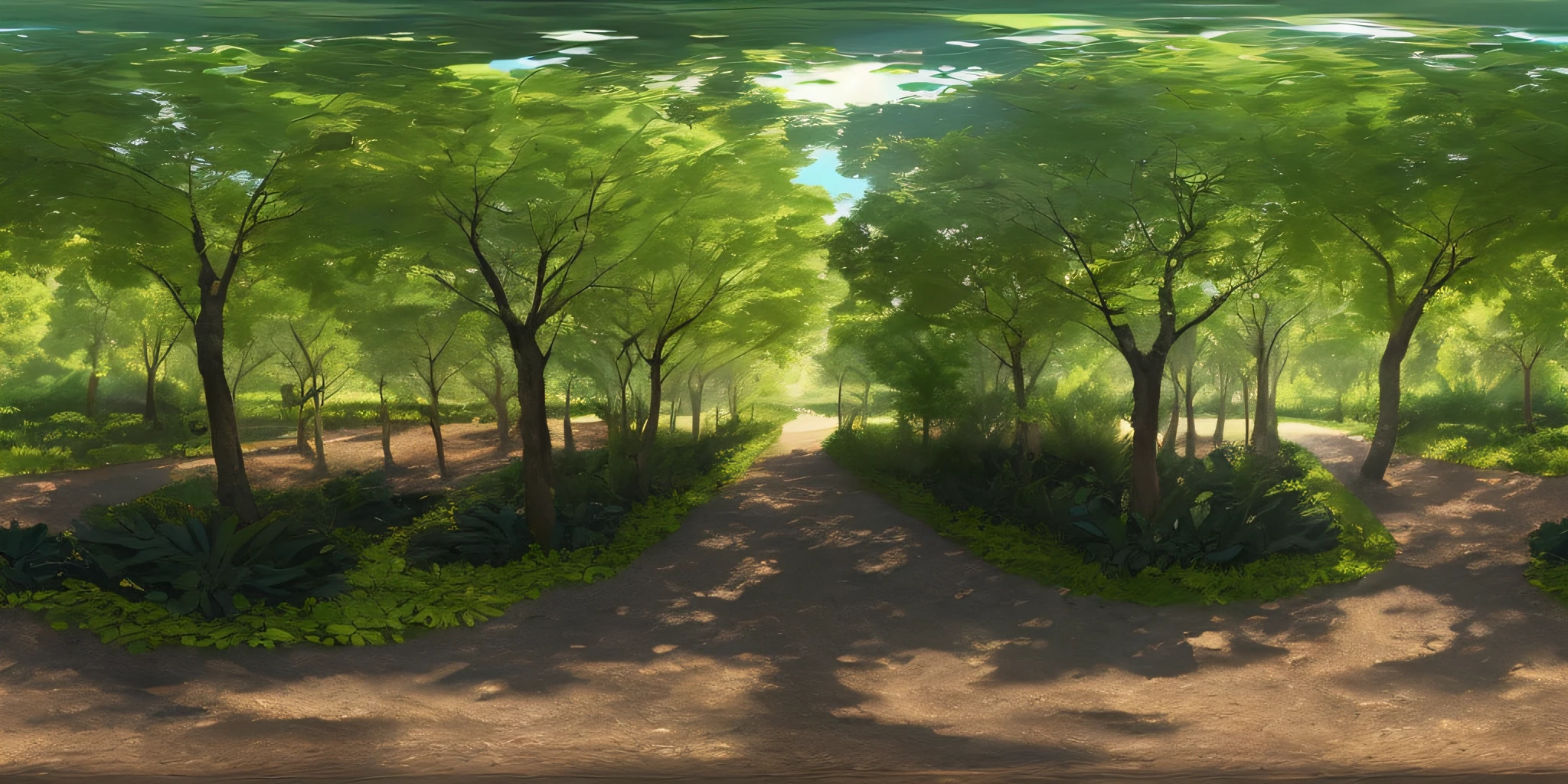 (8k, RAW photo, best quality, masterpiece: 1.2), (realistic, photo-realistic: 1.37), octane rendering, ultra high res, ultra-detailed, professional lighting, photon mapping, radiosity, physics-based rendering, ue5, ((fantastic trees)),((plain, vast vegetation)),((J.R. Tolkien style)),((raytracing)),((pantanal)),(depth of field),landscape,