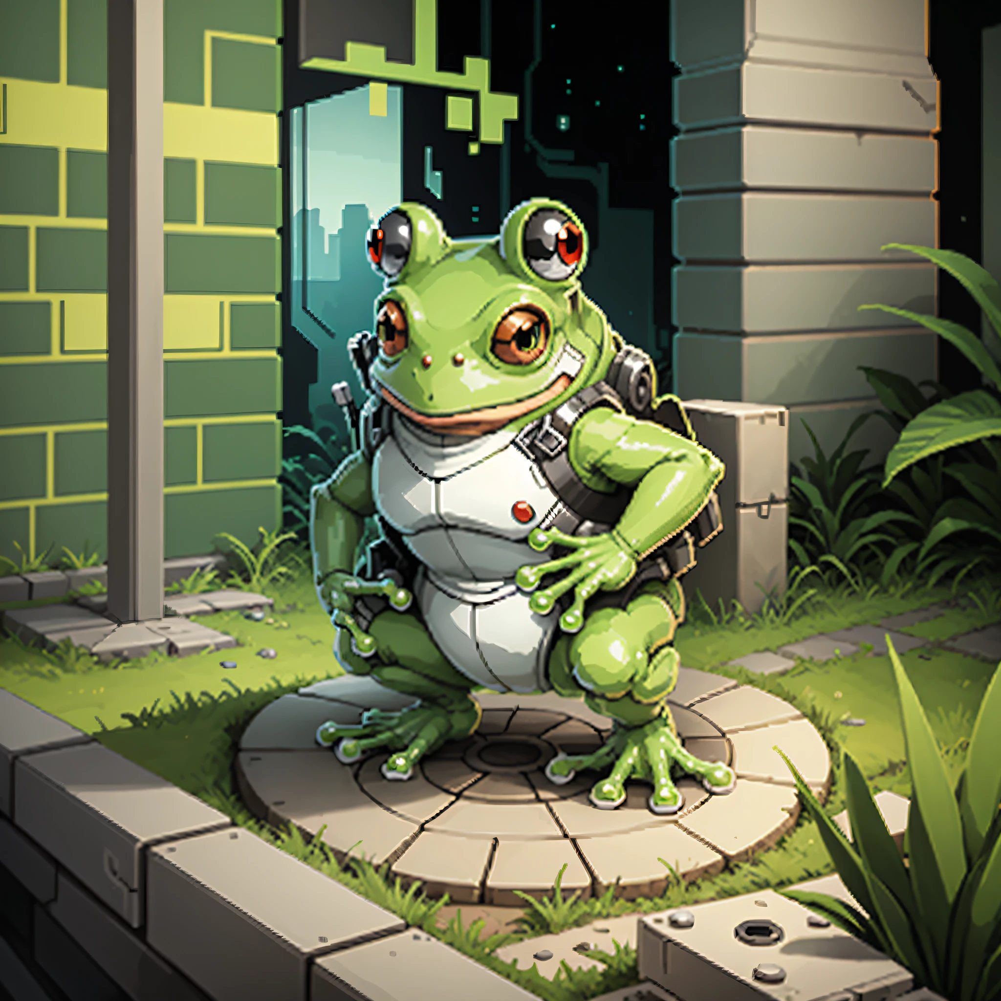 frog character with its moving variants, video game , 8bit, pixel art , retro style --auto --s2
