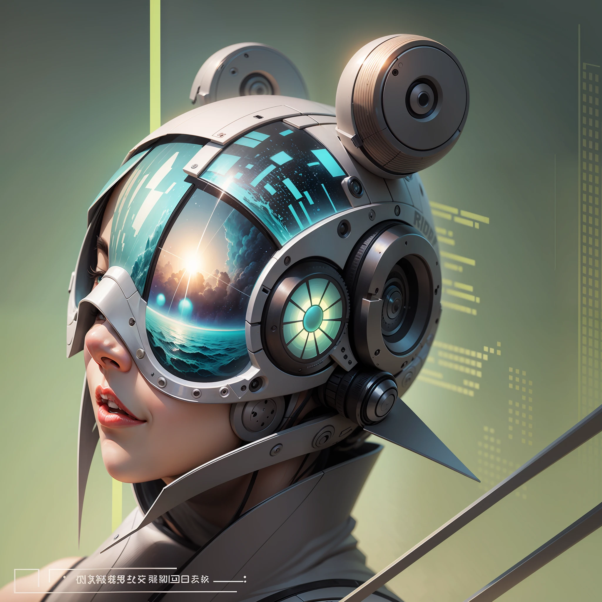 Make a promotional poster, related to AI drawing, the page is surrealist style --auto --s2