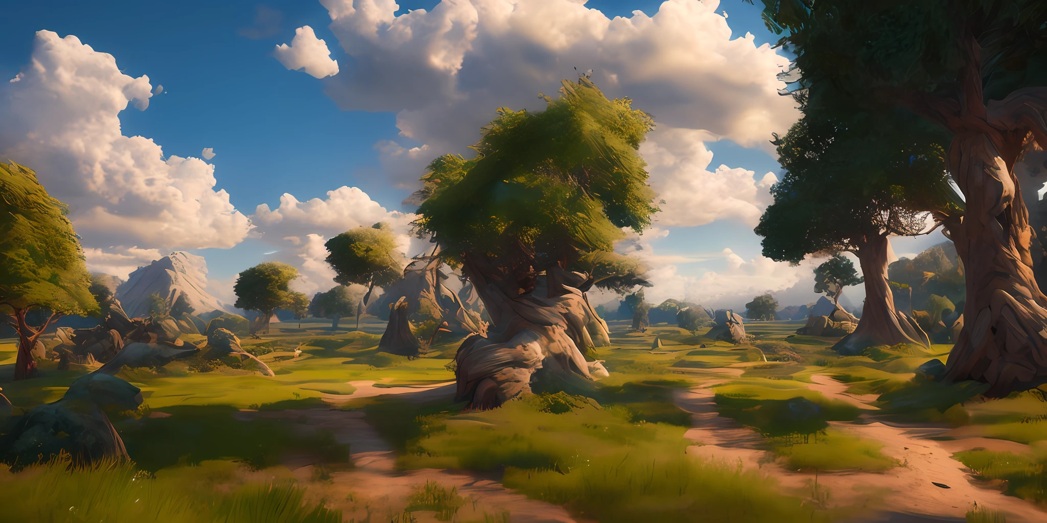 16k, massive details, ((complex details))) sample sky,field of many trees intertwined in trunks,amazing sky,Level 15,rocky surface,(photorealistic), art (((Claude Lorrain)))), J.R. Tolkien Type [sharp focus], (HDR), (8k), (gigapixel), (masterpiece)