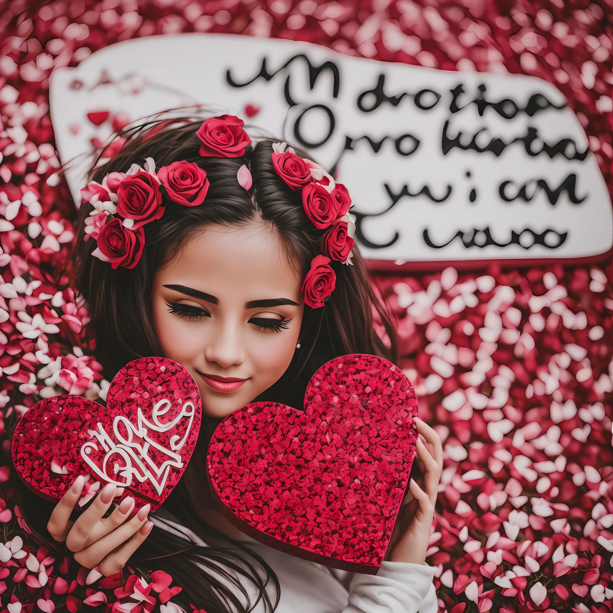 message on Valentine's Portuguese, 8k, uhd, severe low lighting, high quality, sharp focus, fujifilm XT3 --auto --s2