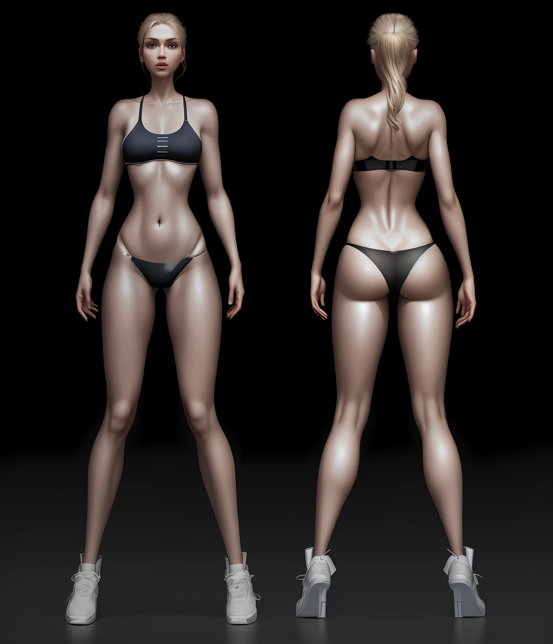 Thin flesh-colored underwear