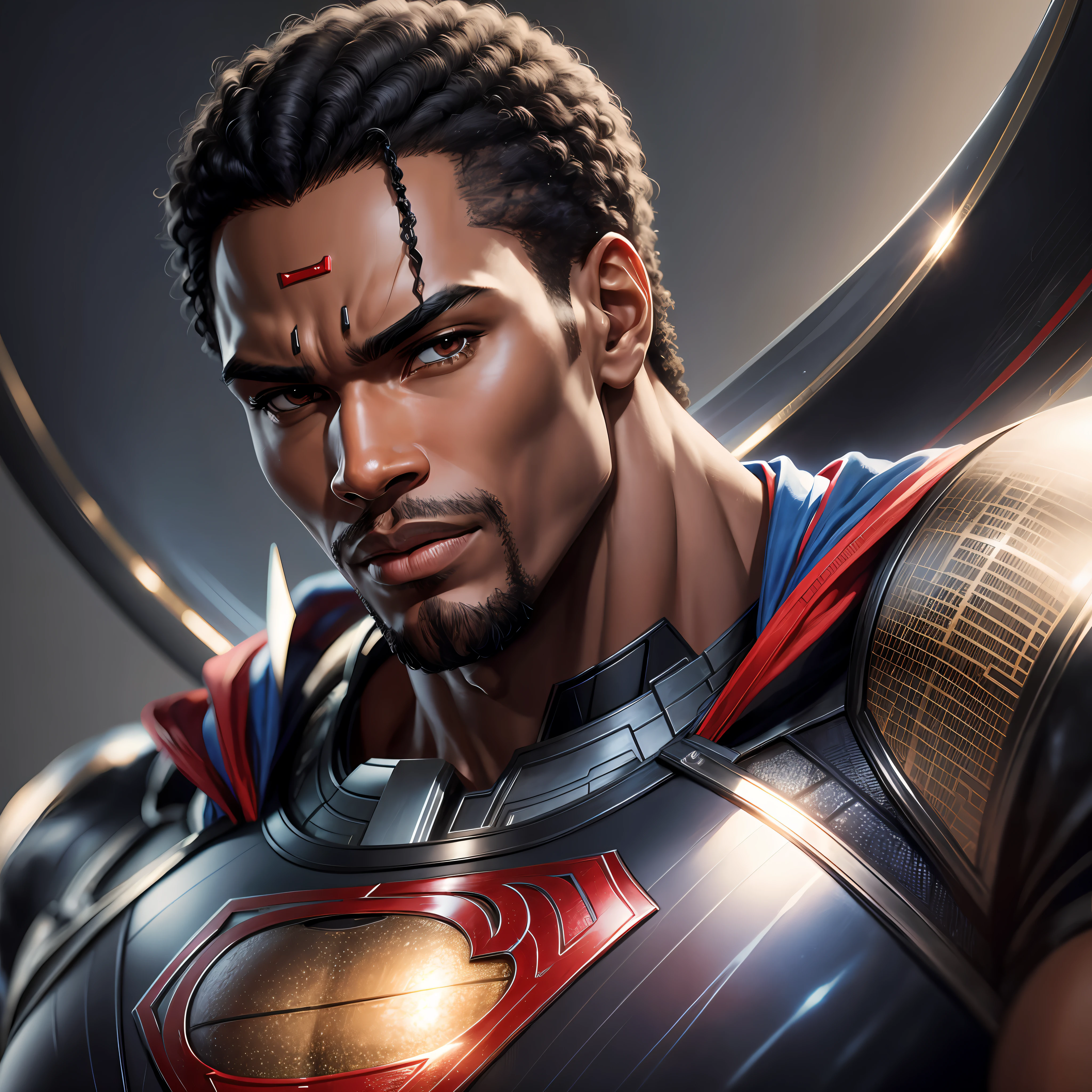 black superman , black man , high detail , face details , extreme quality , master piece , 8k - --auto --s2