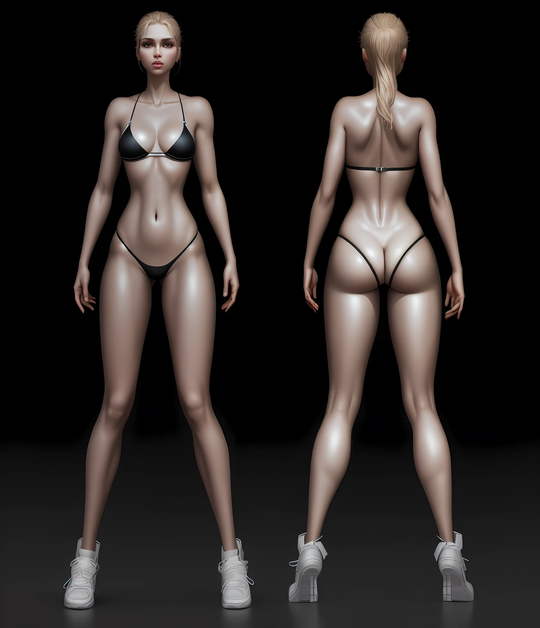 Super quality, unreal engine, 8k, very beautiful face, big eyes, big lips, languid face, good body texture, detailed body