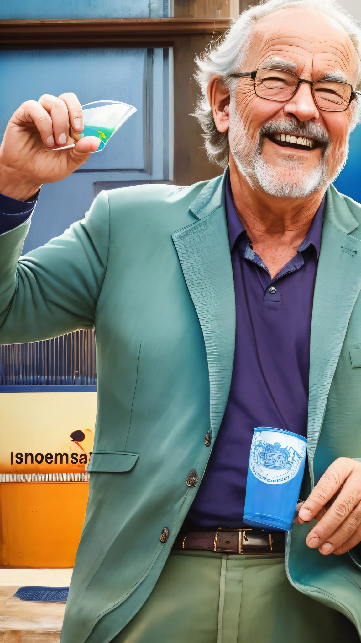 President of the INSS, Minister of Social Security, drinking and laughing at our misfortune. --auto --s2