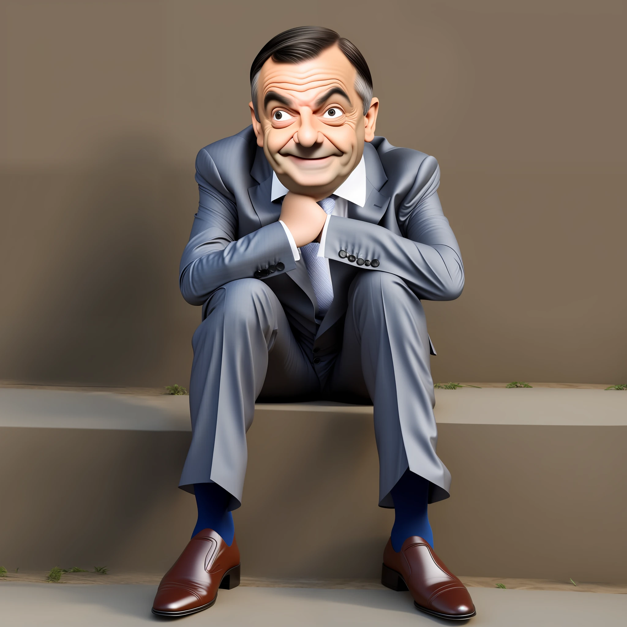 Photo of Mr Bean's face --auto --s2