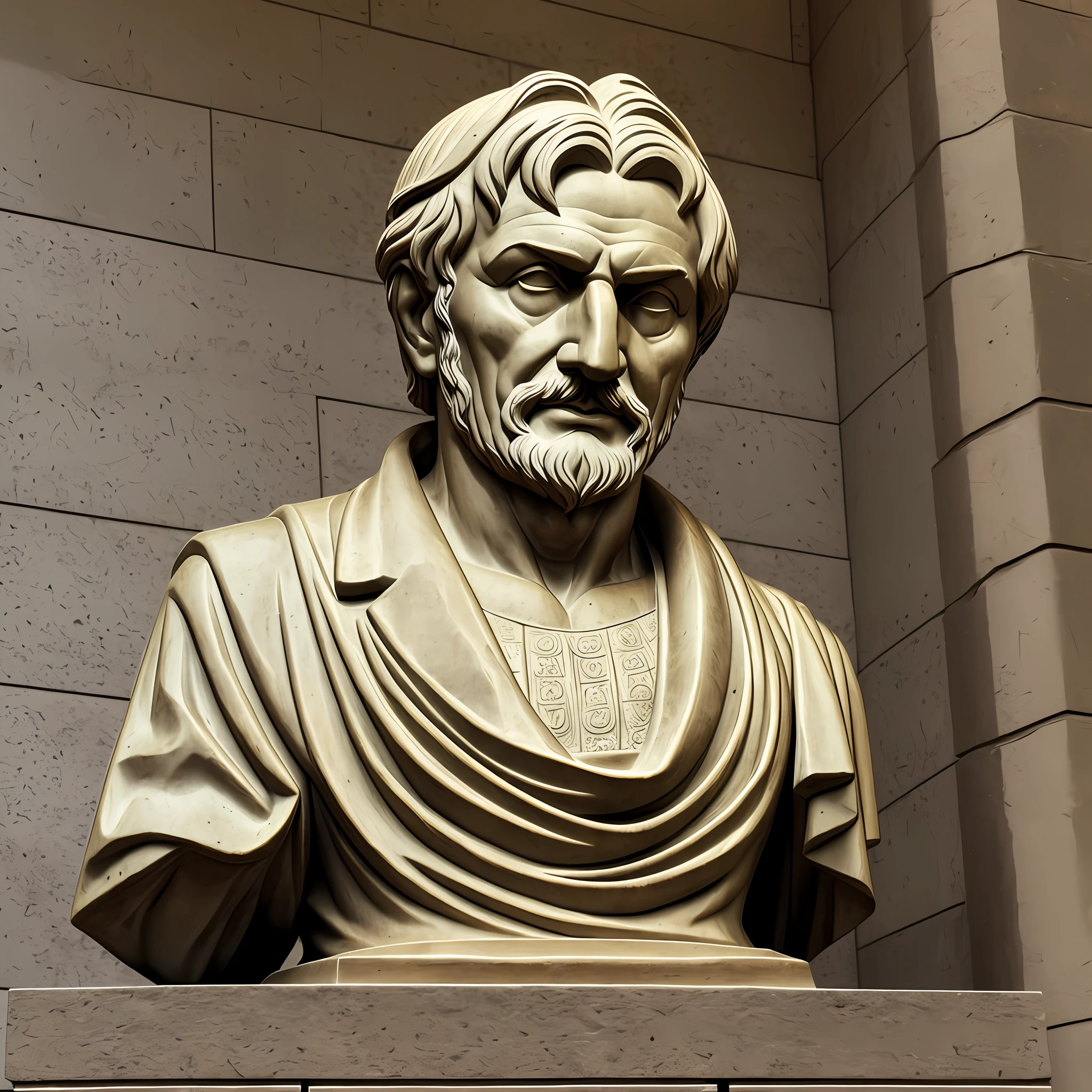 Philosopher Seneca realistic statue --auto --s2