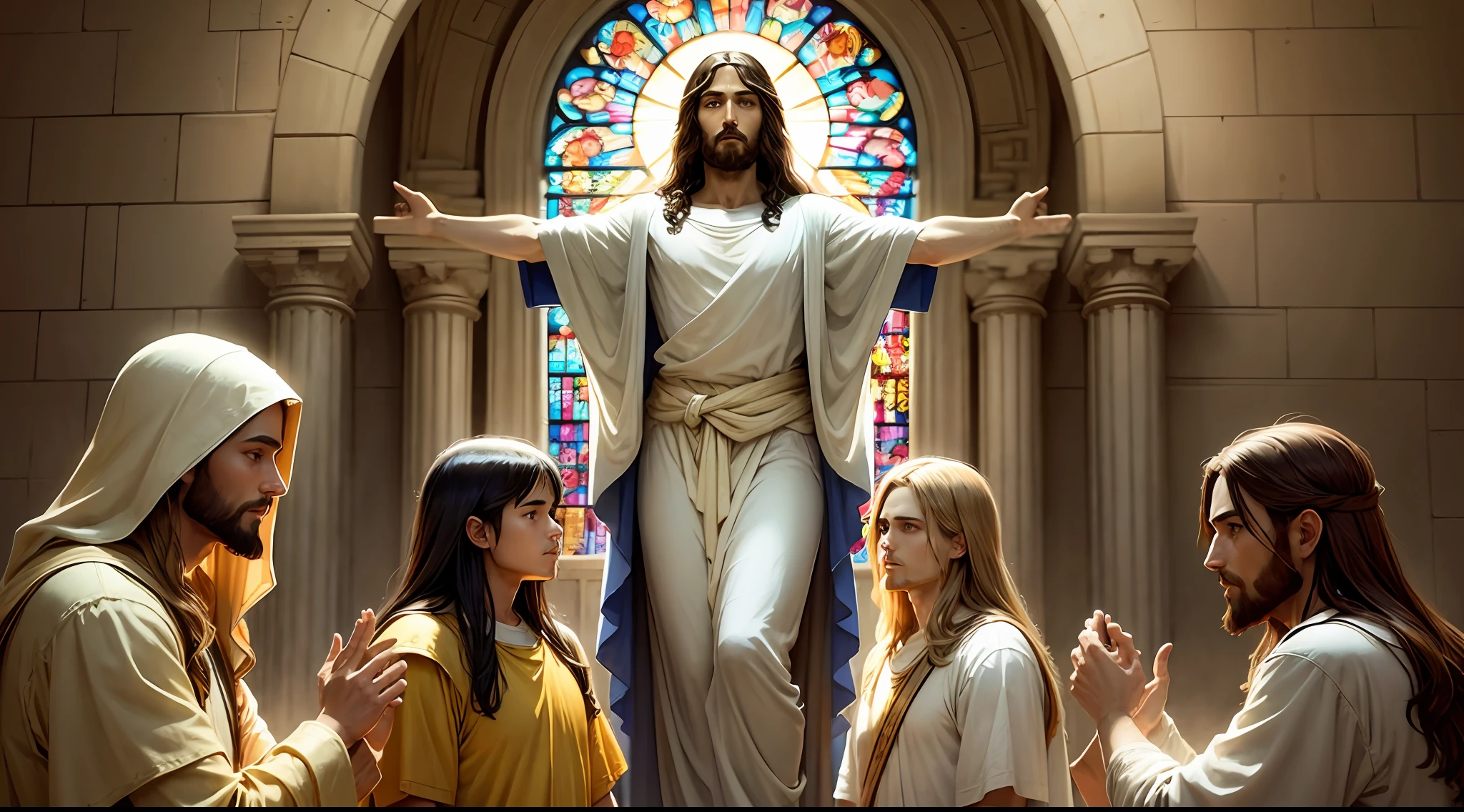 Jesus Shining Beside His Disciples ... --auto --s2