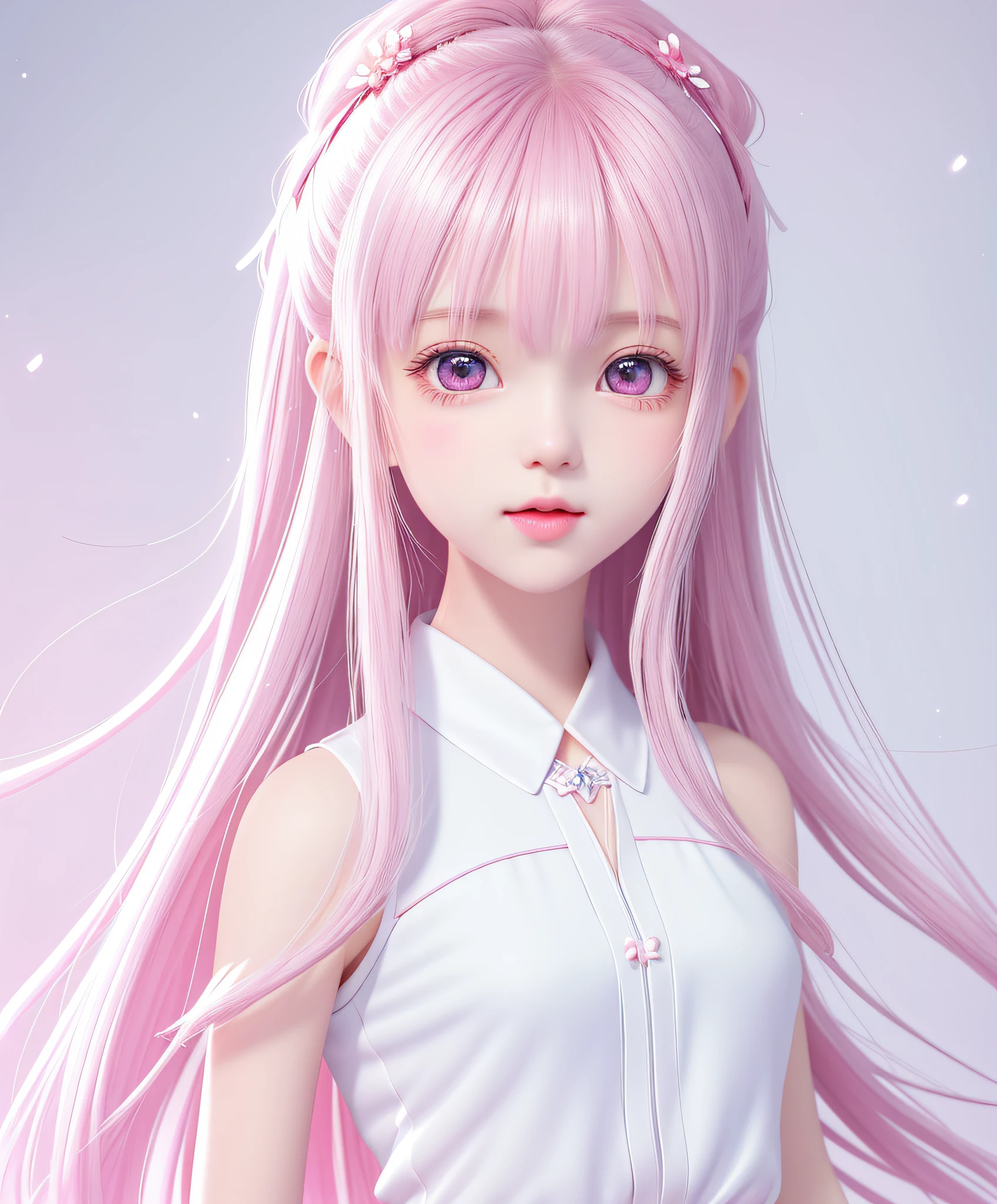 a cute ,pink lips,wearing a bright white shirt,in the style of soft color palette
aurorapunk,an anime illustration of her
face,animated gifs,hand-drawn
animation,charming sketches,smooth and
shiny,hazy romanticism,superflat style,white
background--ar 1:1--niji 5--style expressive --s 50