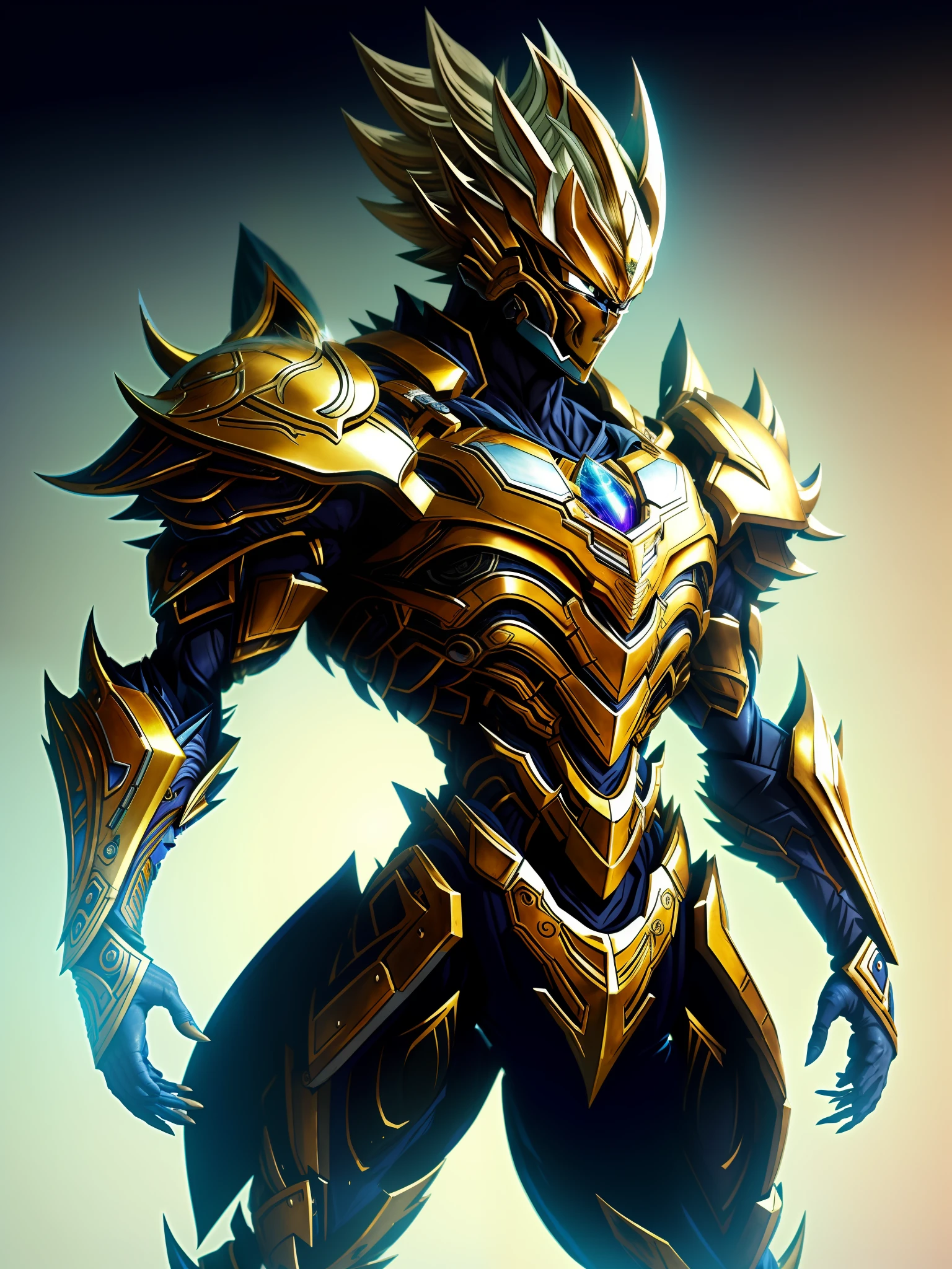(masterpiece: 1.2), best quality, high resolution, unity 8k wallpaper, (illustration: 1.0), gorgeous detailed, extremely detailed, perfect lighting, extremely detailed CG, bright eyes, backlighting,
armor, full_armor, warframe,
looking at the viewer, solo, perspective,A closeup of a person with arms crossed, (Super Saiyan), Prince Vegeta, Saiyan Armor, Dragon Ball Concept Art, Super Saiyan Goku, Vegeta, an epic anime of a man of energy, Going Super Saiyan, Dragon Ball Artstyle, 4K manga wallpaper, with Vegeta's head hair, Super Sayian Goku, Epic art