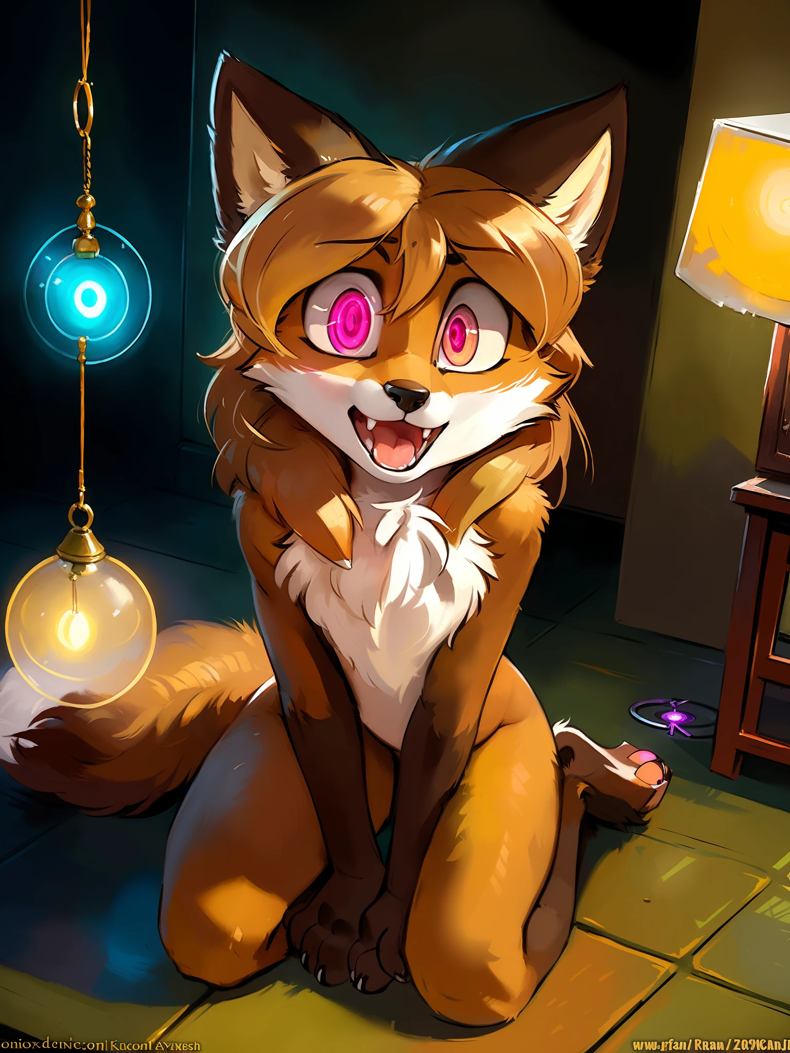 averi, fox girl, big chest, day, sexy, sensual, detailed, uploaded to e621, beautiful and detailed portrait of an anthropomorphic vixen ((woman))) kenket, Ross Tran, ruan jia, uploaded to e621, zaush, foxovh, movie lighting, basement, hypnosis, mental breaking, broken mind, mind control, mindbreak, open mouth ((:o)), looking directly at a pendulum, slave, slave, brainwashing, brainwashing, expressionless, confused, thicc, alone, submissive, kneeling, lost eyesight, luminous pink eyes, view from above, arms tied