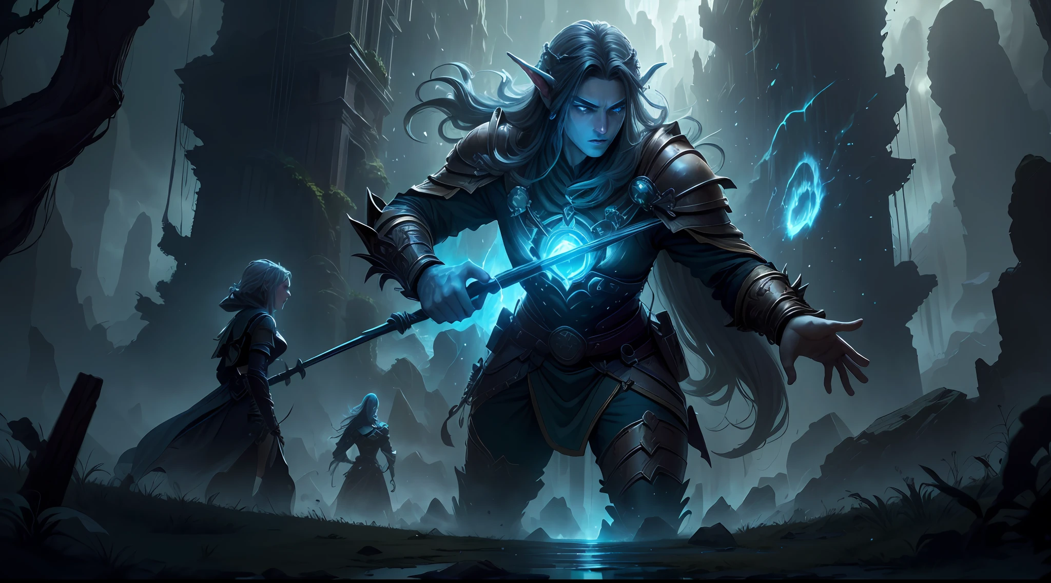 ((Best quality)), ((masterpiece)), (highly detailed:1.3)3D,tanjoreai , Amidst a realm of enchantment and mythical wonders, tales of (heroes:1.1) and (heroines:1.2) unfold. In this realm, ancient prophecies foretell the rise of a chosen champion destined to confront a malevolent force threatening to plunge the world into eternal darkness. The path to victory lies scattered across exotic and otherworldly landscapes, from mist-shrouded forests to towering crystalline peaks and (ethereal floating islands:1.1).Harnessing the arcane arts, (mighty wizards:1.1) conjure spells that weave intricate patterns of magic, while (elven archers:1.1) unleash arrows infused with ancient power. (Dwarven smiths craft legendary weapons:1.1) imbued with the essence of mythical creatures, capable of vanquishing even the most formidable foes.The heroes embark on a perilous quest, guided by ancient scrolls and cryptic riddles. Along their journey, they encounter wise mystics, shape-shifting creatures, and (mysterious sorceresses:1.1) who possess forbidden knowledge.As the heroes traverse the realms, ancient ruins and forgotten temples reveal long-lost secrets and powerful artifacts. The clash of steel and the crackling of (magical energies:1.1) echo through ancient battlegrounds, as the destiny of the world hangs in the balance. The heroes must summon unwavering courage, unwavering unity, and unlock their true potential to overcome seemingly insurmountable odds and fulfill their heroic destinies.In this realm of high fantasy, where the realms of magic and technology intertwine, where legends are born and (epic:1.2) sagas unfold, where heroes rise and villains fall, embark on a grand adventure that will captivate the imagination and transport you to a world where anything is possible,HDR (High Dynamic Range),Ray Tracing,NVIDIA RTX,Super-Resolution,Unreal 5,Subsurface scattering,PBR Texturing,Post-processing,Anisotropic Filtering,Depth-of-field,Maximum clarity and sharpness,Multi-layered textu