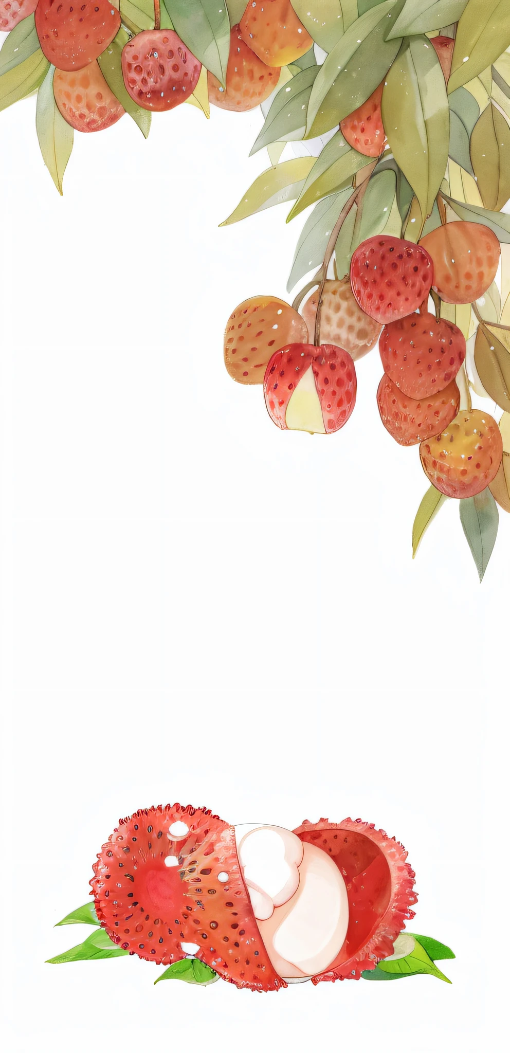 there is a picture of a baby sleeping under a tree, fruit, illustration”, “berries, official artwork, transparent background, 2 d, 2d, without background, digital rendering, botanical background, an illustration, rendering, watercolor illustration, rendered illustration, flower, full color illustration, digital illustration, background artwork, a digital rendering, illustration sharp detail, fruit and flowers