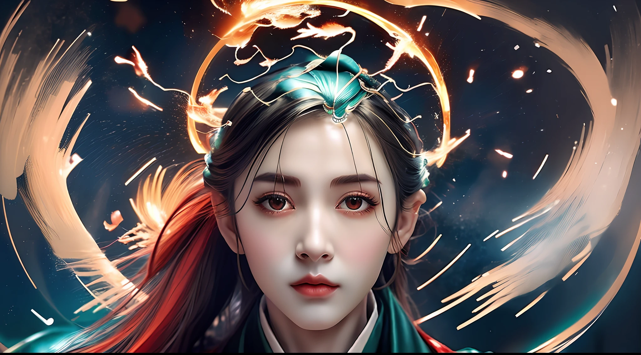 Zhuo Wenjun's beauty is beyond words, his face is like a phoenix, his eyebrows are like willow leaves, his eyes are like lacquer, his nose is like a suspension, his mouth is like Zhu, his neck is like a heavenly girl, and his hands are like Jielian. Her beautiful shape, good manners, and demeanor are amazing.