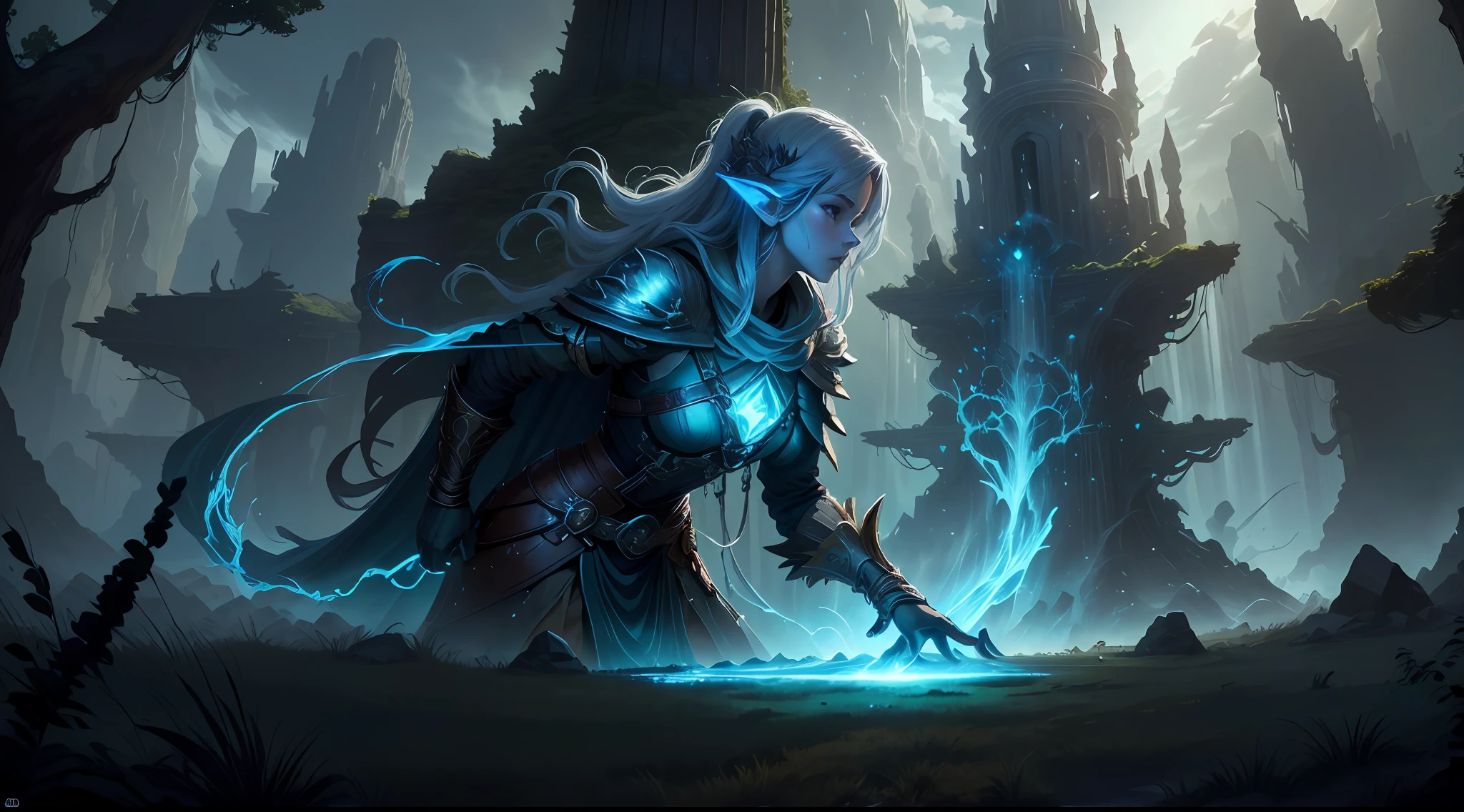 ((Best quality)), ((masterpiece)), (highly detailed:1.3)3D,tanjoreai , Amidst a realm of enchantment and mythical wonders, tales of (heroes:1.1) and (heroines:1.2) unfold. In this realm, ancient prophecies foretell the rise of a chosen champion destined to confront a malevolent force threatening to plunge the world into eternal darkness. The path to victory lies scattered across exotic and otherworldly landscapes, from mist-shrouded forests to towering crystalline peaks and (ethereal floating islands:1.1).Harnessing the arcane arts, (mighty wizards:1.1) conjure spells that weave intricate patterns of magic, while (elven archers:1.1) unleash arrows infused with ancient power. (Dwarven smiths craft legendary weapons:1.1) imbued with the essence of mythical creatures, capable of vanquishing even the most formidable foes.The heroes embark on a perilous quest, guided by ancient scrolls and cryptic riddles. Along their journey, they encounter wise mystics, shape-shifting creatures, and (mysterious sorceresses:1.1) who possess forbidden knowledge.As the heroes traverse the realms, ancient ruins and forgotten temples reveal long-lost secrets and powerful artifacts. The clash of steel and the crackling of (magical energies:1.1) echo through ancient battlegrounds, as the destiny of the world hangs in the balance. The heroes must summon unwavering courage, unwavering unity, and unlock their true potential to overcome seemingly insurmountable odds and fulfill their heroic destinies.In this realm of high fantasy, where the realms of magic and technology intertwine, where legends are born and (epic:1.2) sagas unfold, where heroes rise and villains fall, embark on a grand adventure that will captivate the imagination and transport you to a world where anything is possible,HDR (High Dynamic Range),Ray Tracing,NVIDIA RTX,Super-Resolution,Unreal 5,Subsurface scattering,PBR Texturing,Post-processing,Anisotropic Filtering,Depth-of-field,Maximum clarity and sharpness,Multi-layered textu