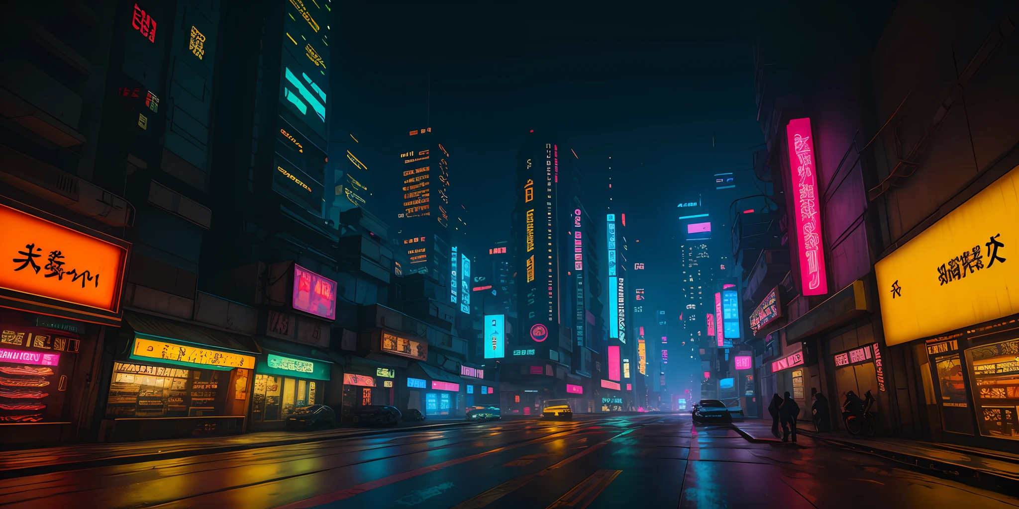 Cyberpunk City sci-fi movie, empty street, night, chinoiserie building, old store, irregular, circuit board, wire, complex, ultra detail, realistic, ultra-realistic, high quality, best, ultra detailed, crazy detailed, highly detailed, photorealistic, magnificent composition, highest quality, 32k, neo tokyo, akira --v 6