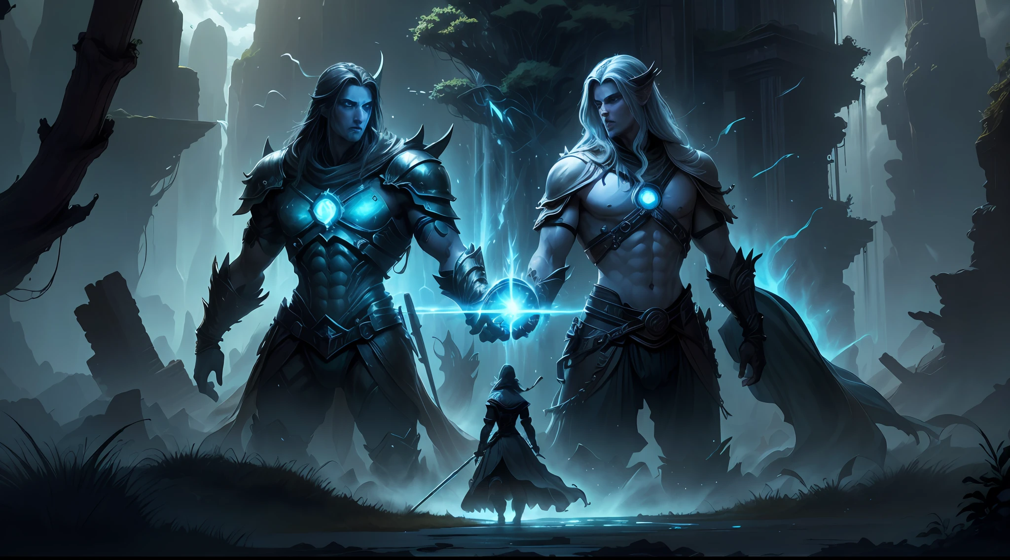 ((Best quality)), ((masterpiece)), (highly detailed:1.3)3D,tanjoreai , Amidst a realm of enchantment and mythical wonders, tales of (heroes:1.1) and (heroines:1.2) unfold. In this realm, ancient prophecies foretell the rise of a chosen champion destined to confront a malevolent force threatening to plunge the world into eternal darkness. The path to victory lies scattered across exotic and otherworldly landscapes, from mist-shrouded forests to towering crystalline peaks and (ethereal floating islands:1.1).Harnessing the arcane arts, (mighty wizards:1.1) conjure spells that weave intricate patterns of magic, while (elven archers:1.1) unleash arrows infused with ancient power. (Dwarven smiths craft legendary weapons:1.1) imbued with the essence of mythical creatures, capable of vanquishing even the most formidable foes.The heroes embark on a perilous quest, guided by ancient scrolls and cryptic riddles. Along their journey, they encounter wise mystics, shape-shifting creatures, and (mysterious sorceresses:1.1) who possess forbidden knowledge.As the heroes traverse the realms, ancient ruins and forgotten temples reveal long-lost secrets and powerful artifacts. The clash of steel and the crackling of (magical energies:1.1) echo through ancient battlegrounds, as the destiny of the world hangs in the balance. The heroes must summon unwavering courage, unwavering unity, and unlock their true potential to overcome seemingly insurmountable odds and fulfill their heroic destinies.In this realm of high fantasy, where the realms of magic and technology intertwine, where legends are born and (epic:1.2) sagas unfold, where heroes rise and villains fall, embark on a grand adventure that will captivate the imagination and transport you to a world where anything is possible,HDR (High Dynamic Range),Ray Tracing,NVIDIA RTX,Super-Resolution,Unreal 5,Subsurface scattering,PBR Texturing,Post-processing,Anisotropic Filtering,Depth-of-field,Maximum clarity and sharpness,Multi-layered textu