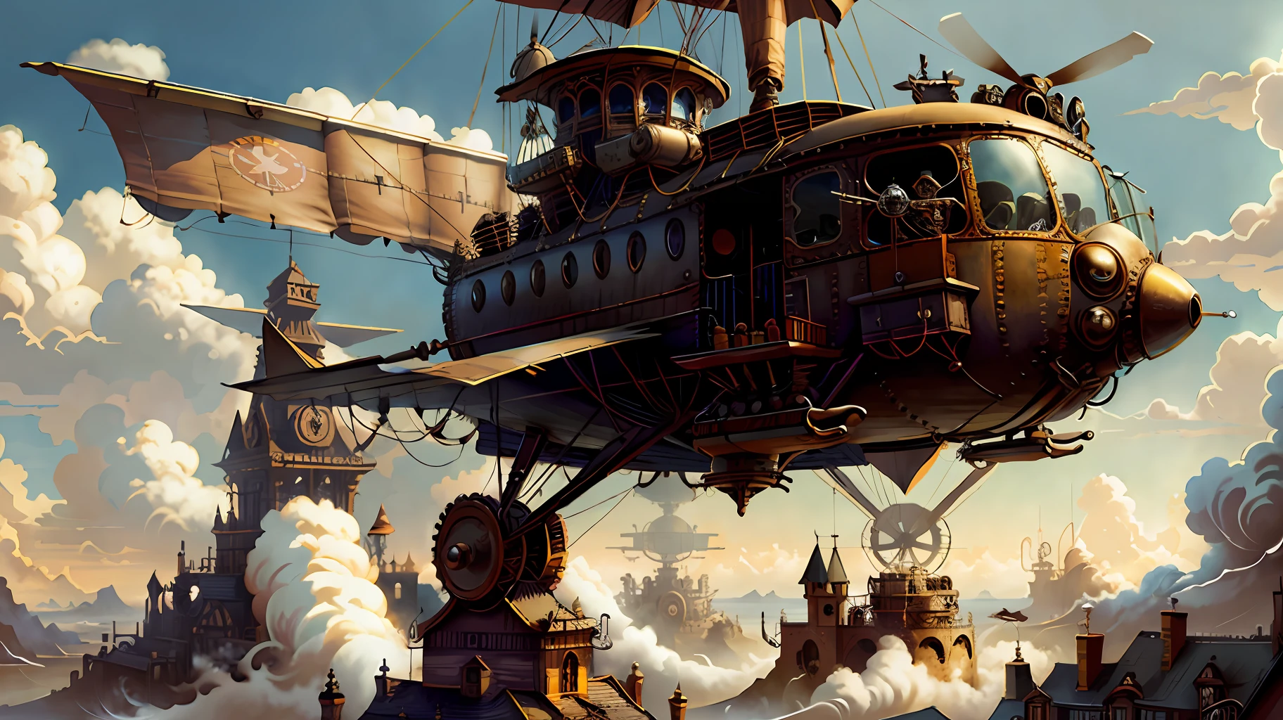 SteamPunkAI , Cogpunk  helicopter