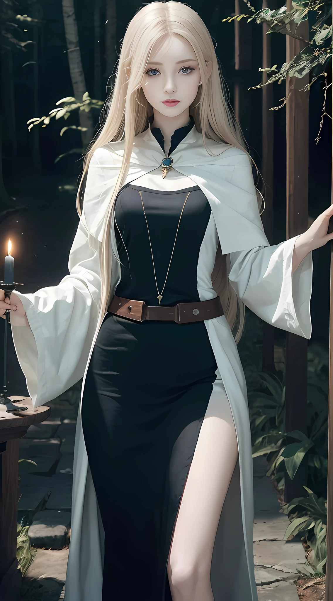 (1girl:1.3), Solo, Body Parts, Pale Skin, Official Art, Unified 8k Wallpaper, Ultra Detail, Beauty and Aesthetics, Beauty, Masterpiece, Best Quality, Fantastic Atmosphere, Calm Color Palette, Peaceful Mood, Soft Shadows, Witch Priestess, Charisma Spell, Talisman, Witch Duty,