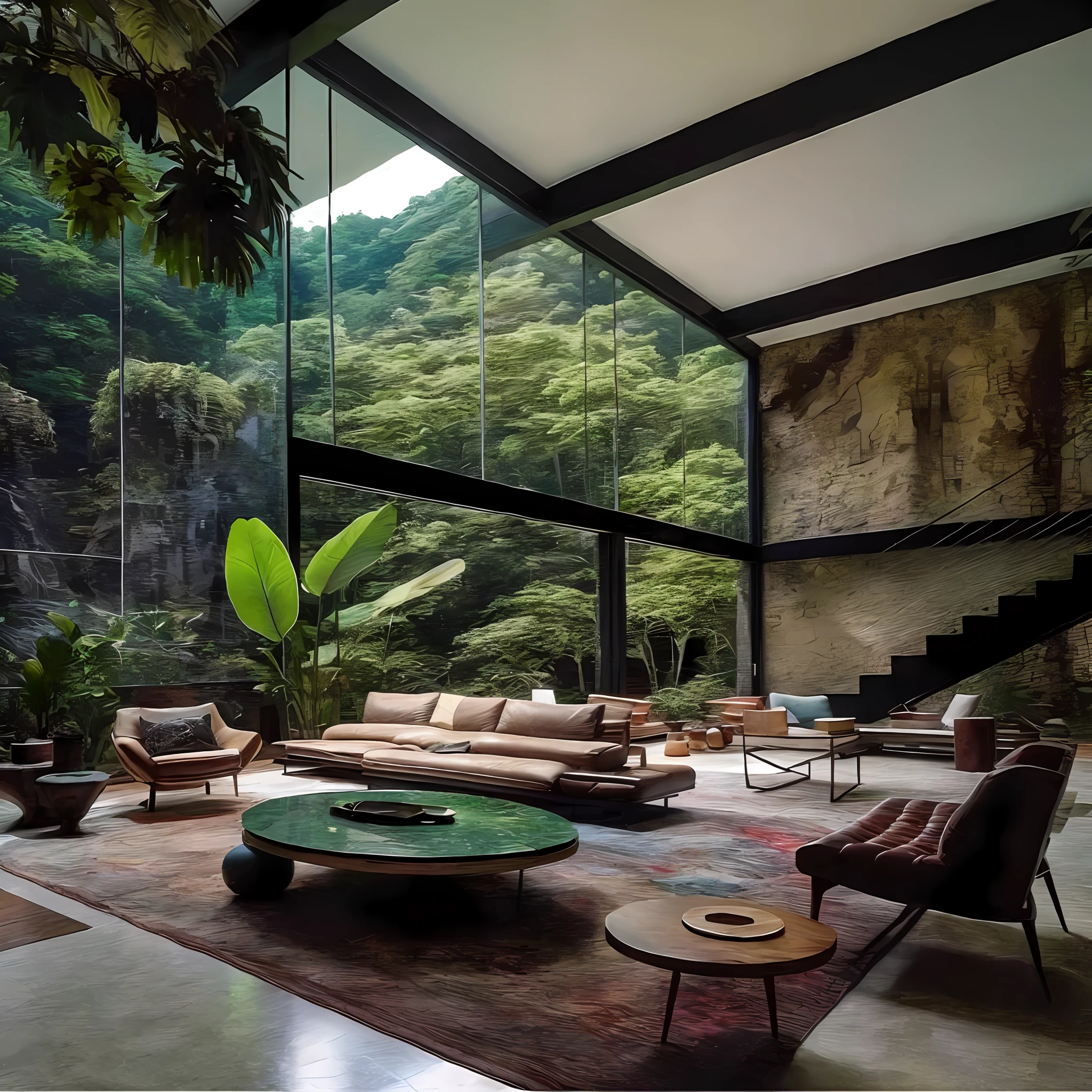 Living room concept, Natural style,