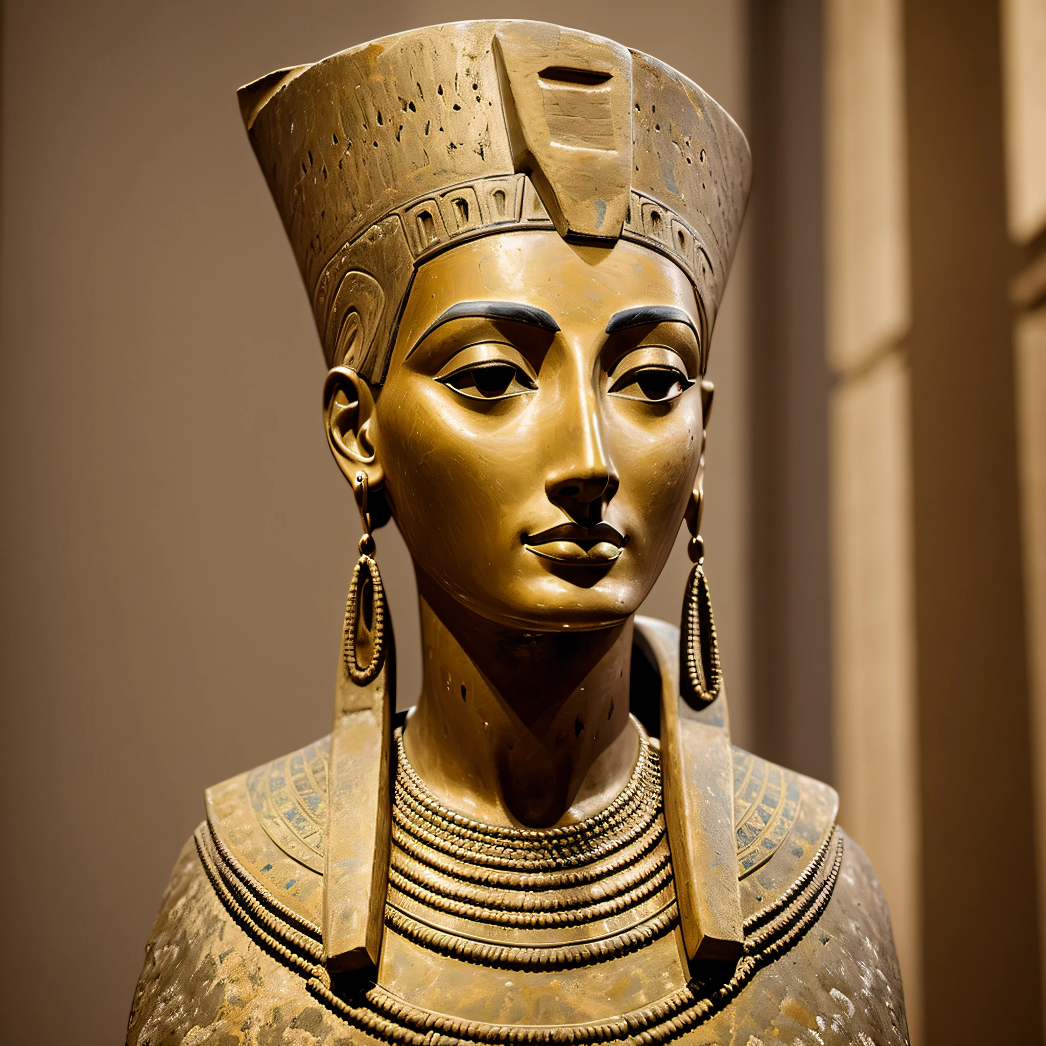 Bust of Nefertiti at the Altes Museum (Berlin) --auto --s2