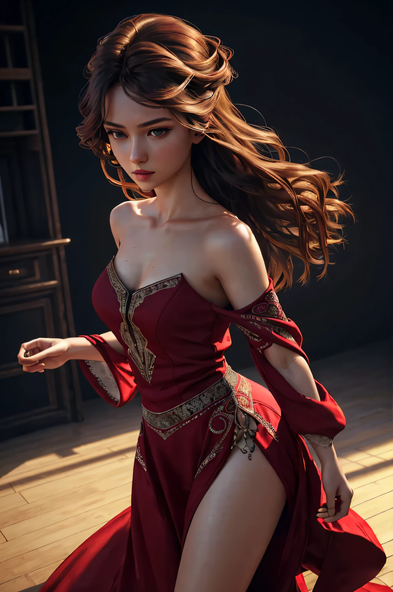 1girl, 21 years old, (realistic:1.3), finely detailed, quality, (masterpiece:1.2), (photorealistic:1.2), (best quality), (detailed skin:1.3), (intricate details), dramatic, ray tracing, photograph, (masterpice), amazing astonishing quality) 1girl, NSFW, Girl dancing with beautiful really long dark dress, oversized long flowing clothes, dance poses on top of the plane, mesmerizing, sexy looks (wide drone shot) nice oversized chest, colorful emotions, flowing majestic vibrant hair, cool lighting, cold, clean pictures, nice camera, dramatic, thriller, nice overshadow,