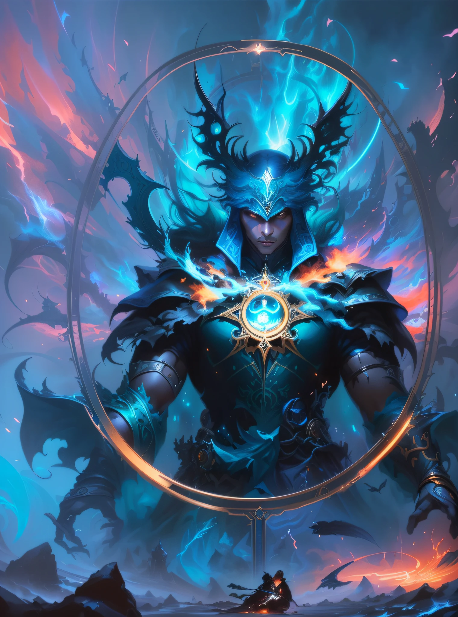 a close up of a person with a circular object in their hand, symmetrical epic fantasy art, peter mohrbacher style, mohrbacher, peter mohrbacher c 2 0, magic the gathering art, magic : the gathering art, peter mohrbacher donato giancola, pete mohrbacher, peter mohrbacher and artgerm