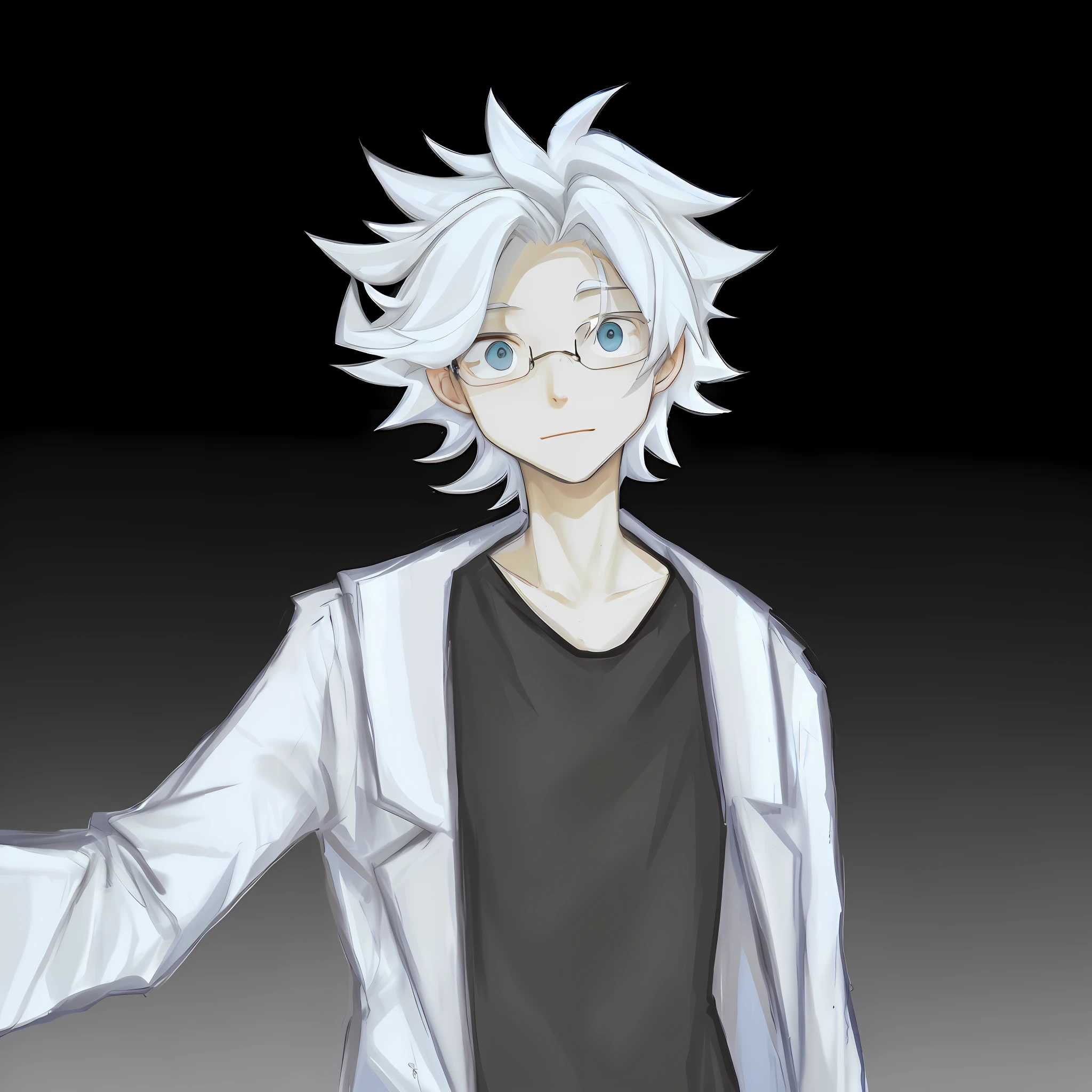 White-haired man