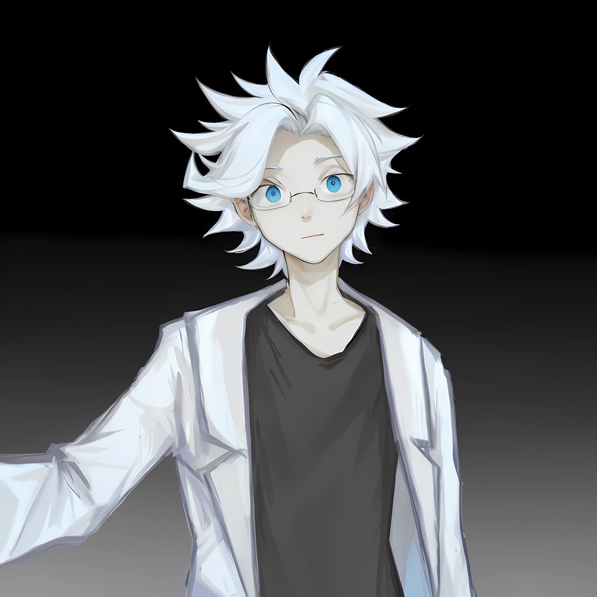White-haired man