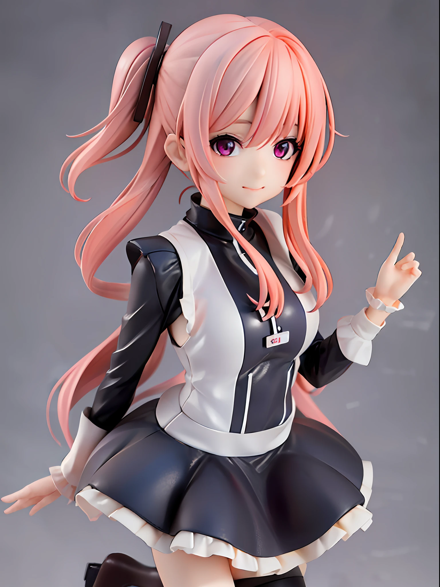 1girl,pink hair,pink eye,beautiful eye,twin tail,ahoge
BREAK
black skirt, hair over one eye, frilled skirt, blue socks, sleeves past wrists, turtleneck dress, miniskirt, blue wings, cowboy shot, walking, garden,
BREAK
full body, chibi, [realistic], [3d], (3dcg), ((octane render)), [fisheye], smile, closed mouth, full body
BREAK
(8k, RAW photo, best quality, masterpiece:1.2), ultra high res, (((realistic, photo-realistic))), professional lighting, detailed lighting, professional photography, fisheye, dynamic angle, high quality, high res, extremely detailed, bloom
BREAK
depth of field, sketch, sharp focus, soft lighting, good composition, god light highlight, detailed, (((photorealistic details))), detailed skin, to8contrast style