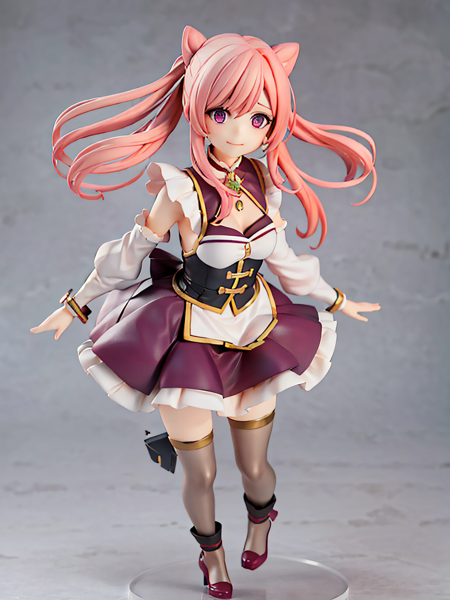 1girl,pink hair,pink eye,beautiful eye,twin tail,ahoge,BREAK
full body, chibi, [realistic], [3d], (3dcg), ((octane render)), smile, closed mouth
BREAK
(8k, RAW photo, best quality, masterpiece:1.2), ultra high res, (((realistic, photo-realistic))), professional lighting, detailed lighting, professional photography, f dynamic angle, high quality, high res, extremely detailed, bloom
BREAK
depth of field, sketch, sharp focus, soft lighting, good composition, god light highlight, detailed, (((photorealistic details))), detailed skin, to8contrast style