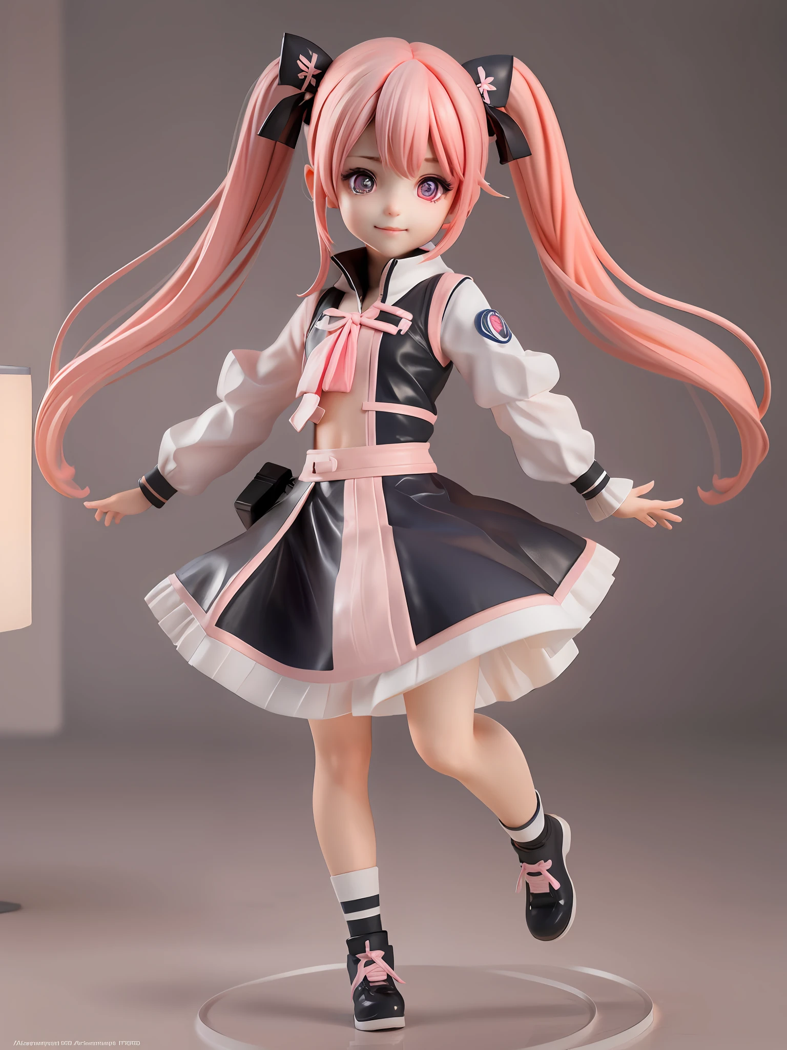 1girl,pink hair,pink eye,beautiful eye,twin tail,ahoge,BREAK
full body, chibi, [realistic], [3d], (3dcg), ((octane render)), smile, closed mouth
BREAK
(8k, RAW photo, best quality, masterpiece:1.2), ultra high res, (((realistic, photo-realistic))), professional lighting, detailed lighting, professional photography, f dynamic angle, high quality, high res, extremely detailed, bloom
BREAK
depth of field, sketch, sharp focus, soft lighting, good composition, god light highlight, detailed, (((photorealistic details))), detailed skin, to8contrast style