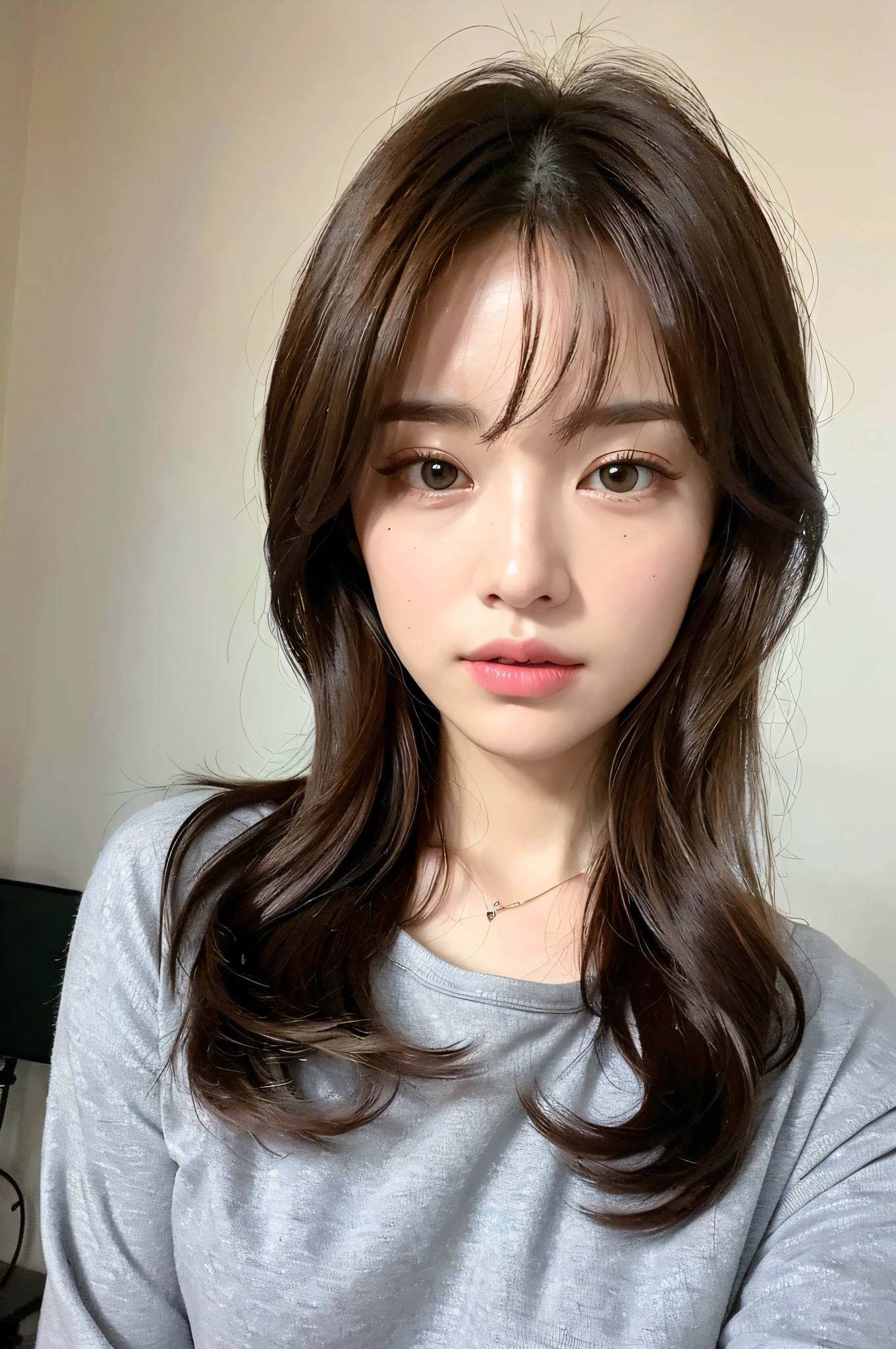 ((Night, Real Light, Top Quality, 8k, Masterpiece: 1.3)), Normal Body Shape: 1.4, (Brown Hair), Ultra Detailed Face, Detailed Eyes, Double Eyelids