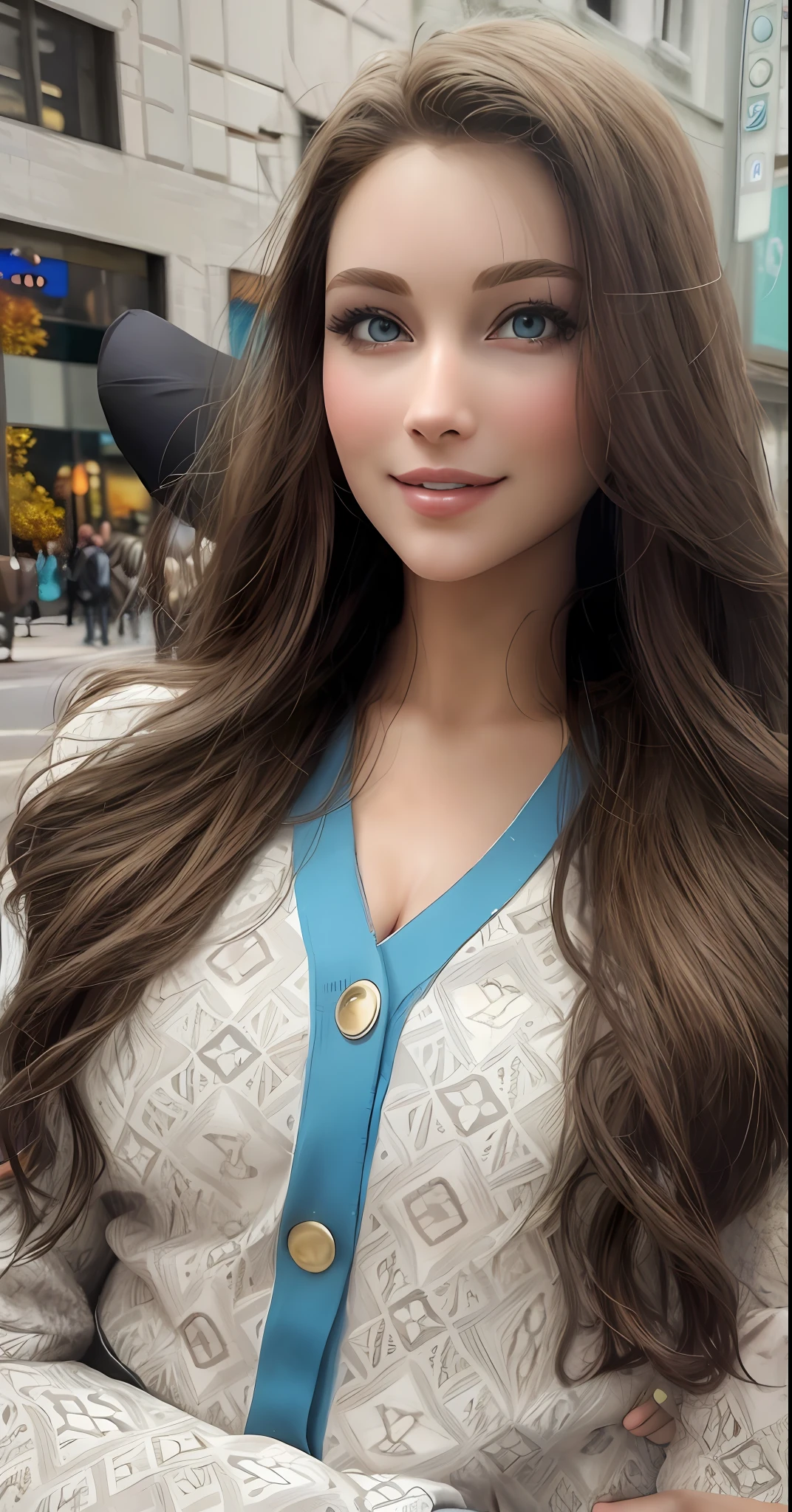 Caucasian Big Tits Beauty 3D