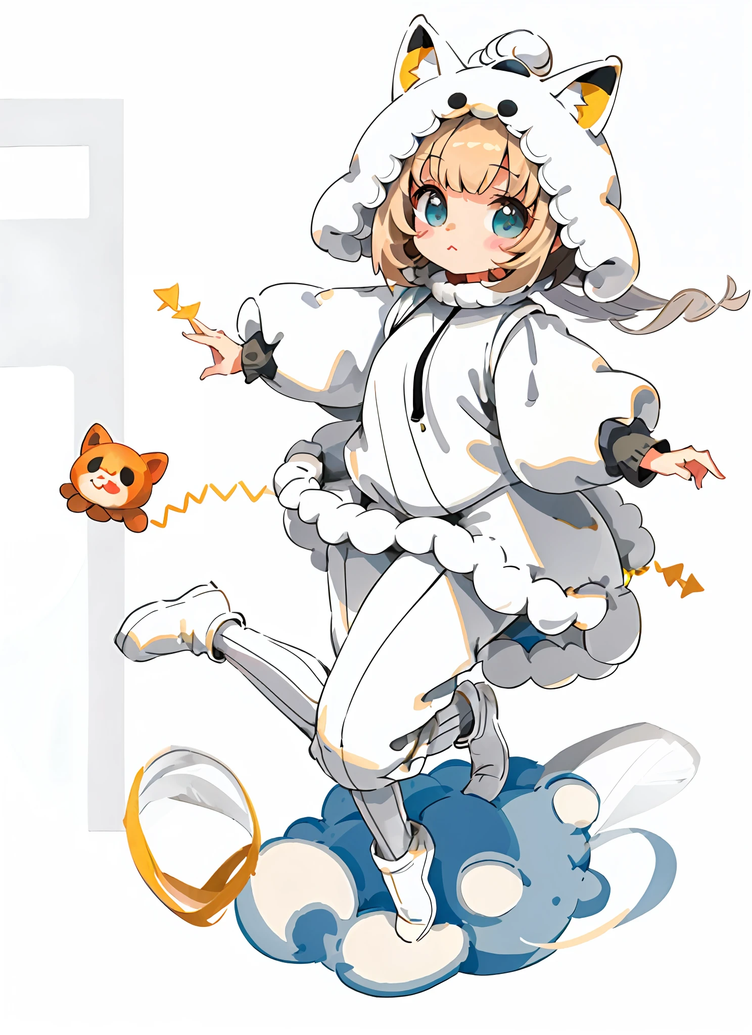 kigurumi\animal costume, (masterpiece),(best quality),(ultra-detailed), (full body:1.2),simple background,white background
1girl,chibi,cute,