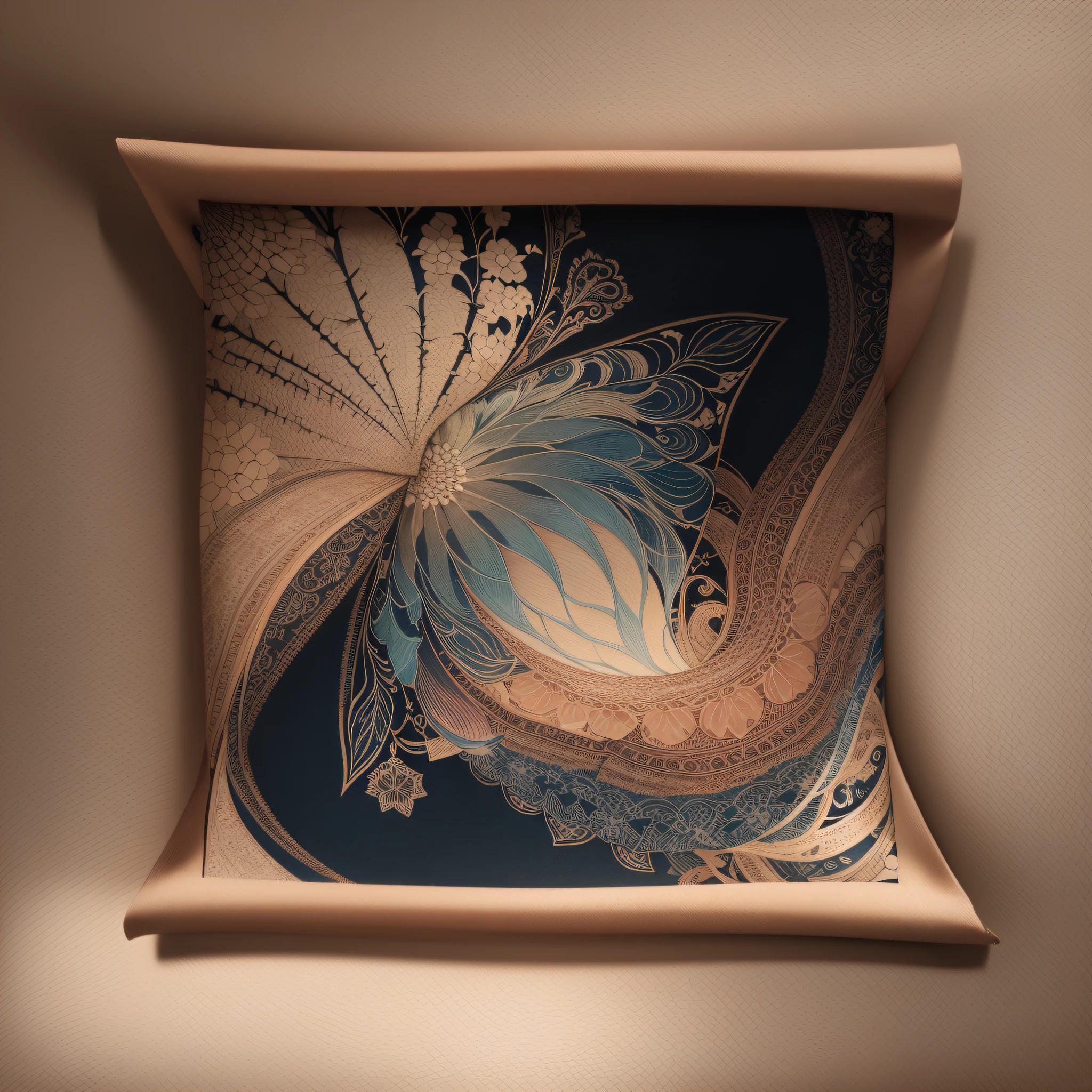 Wallpaper (pattern on fabric, beautiful) --auto --s2